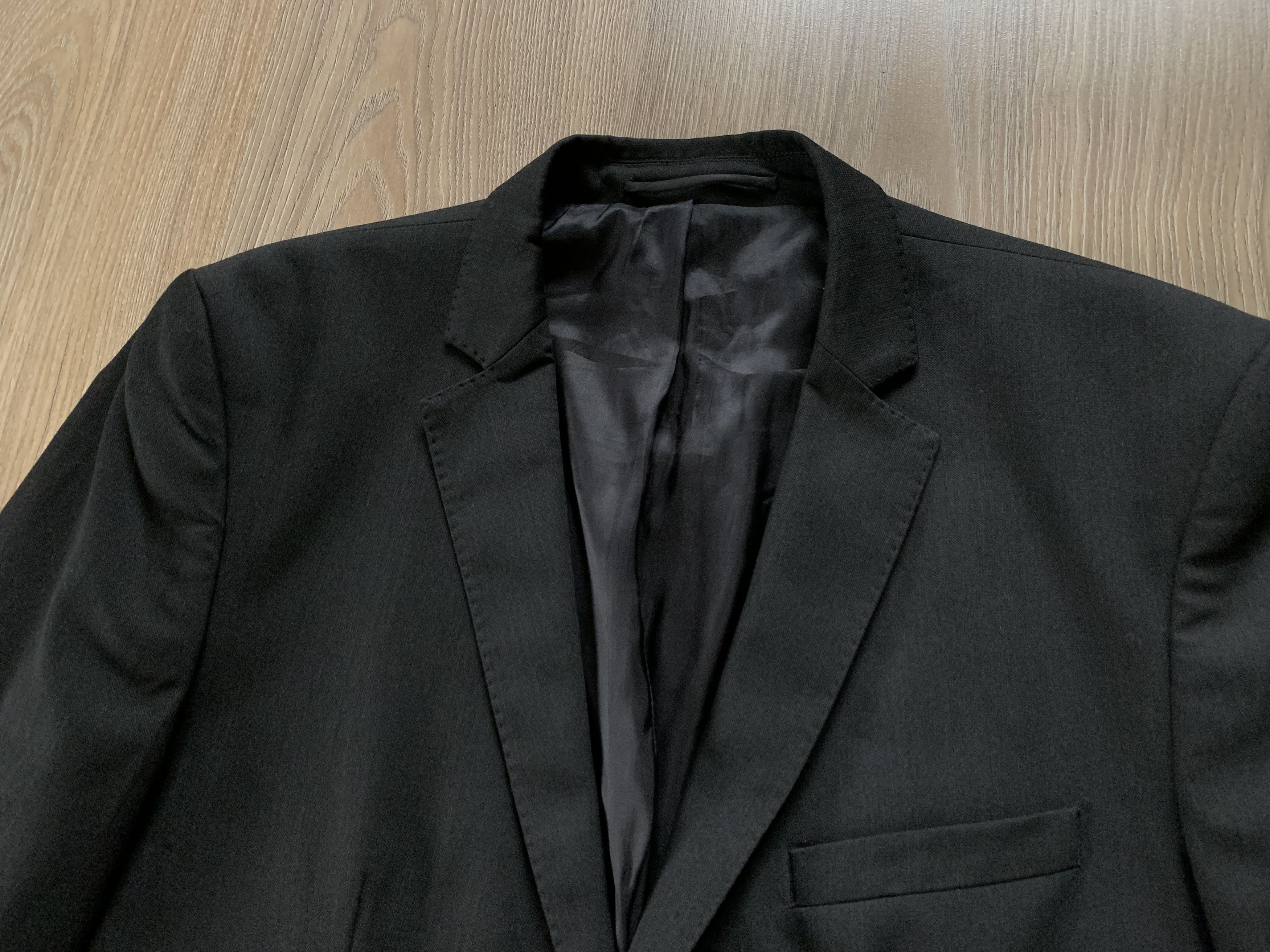Zara Zara Man Basic Black Blazer Jacket Size 44R - 6 Thumbnail