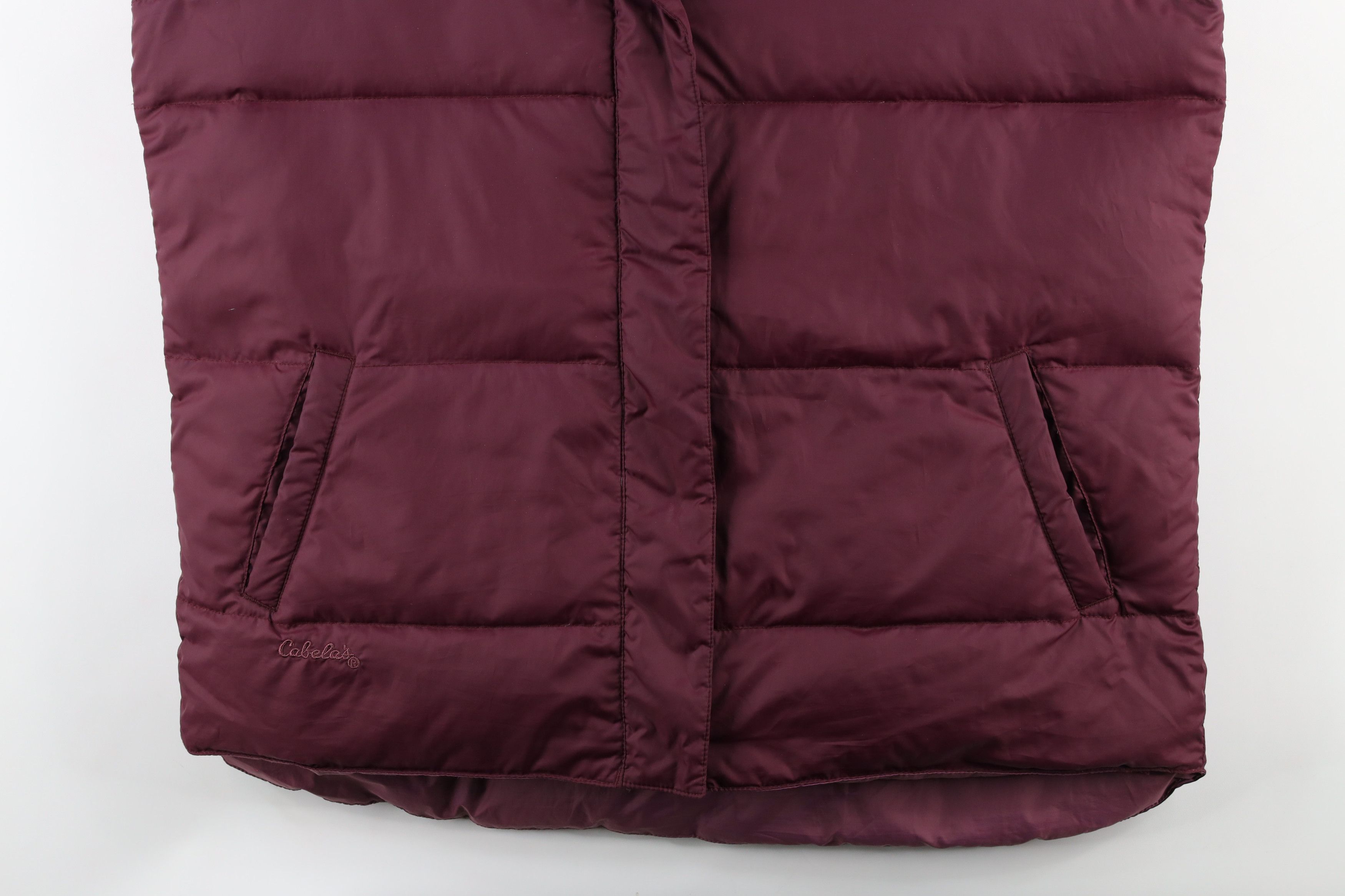 Cabelas × Vintage Cabelas Out Goose Down Insulated Puffer Vest Jacket Purple Size L / US 10 / IT 46 - 3 Thumbnail