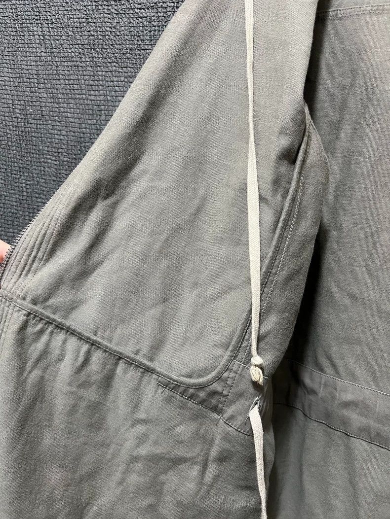Rick Owens Rick Owens 17 FW Mainline Sand Drawstring Hooded Zip Hoodie Size US M / EU 48-50 / 2 - 5 Thumbnail