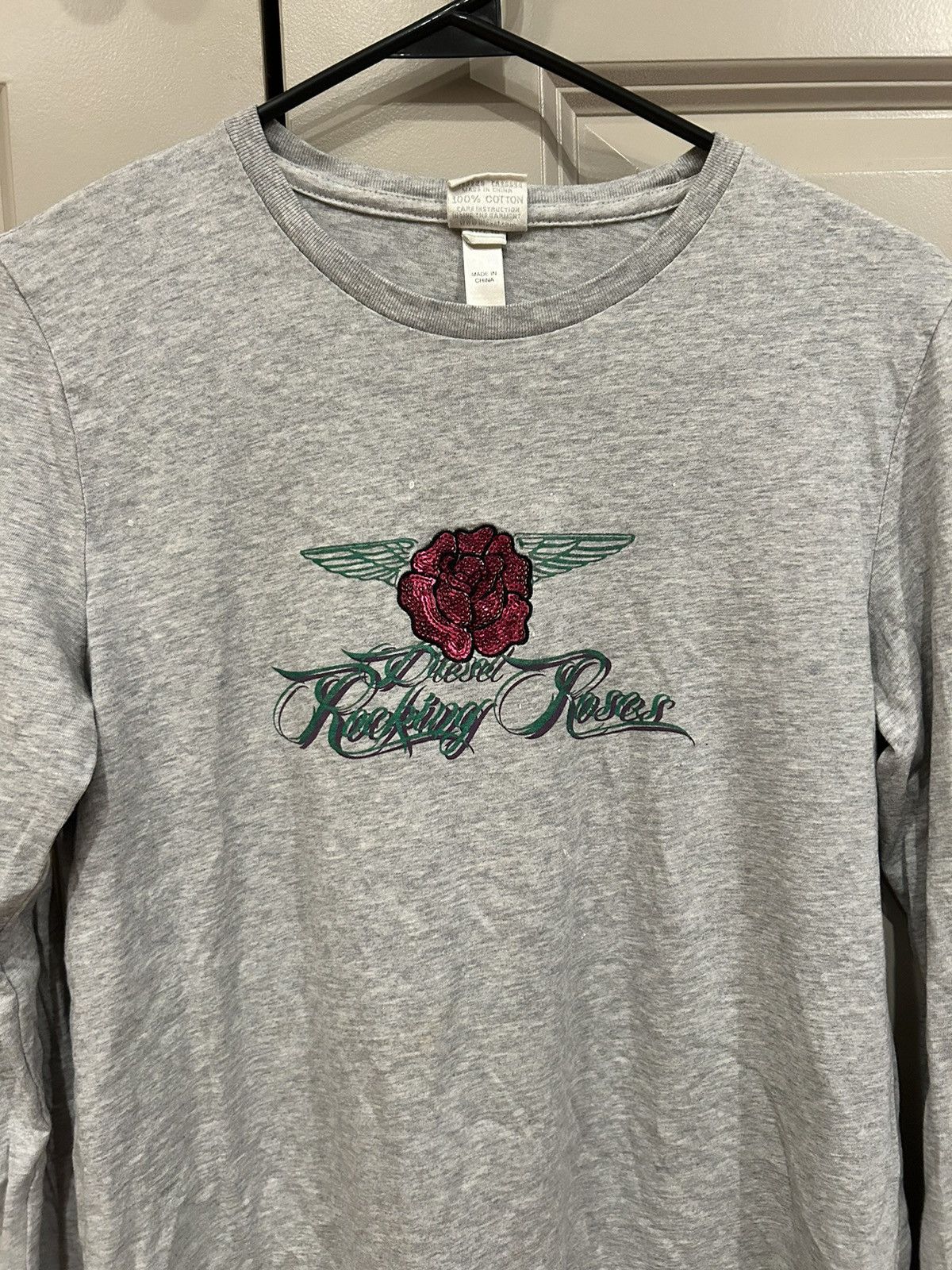 Diesel DIESEL Rocking Roses Vintage Women's Long Sleeve Shirt-Rare Size ONE SIZE - 1 Thumbnail