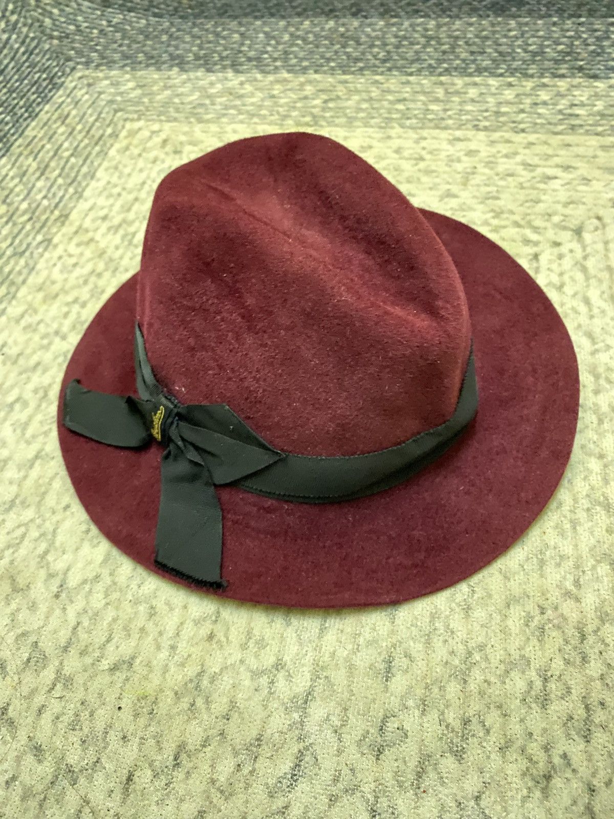 Borsalino × Handmade × Hat Club VINTAGE BORSALINO HANDMADE FUR PELT WOOL HAT Size ONE SIZE - 1 Thumbnail