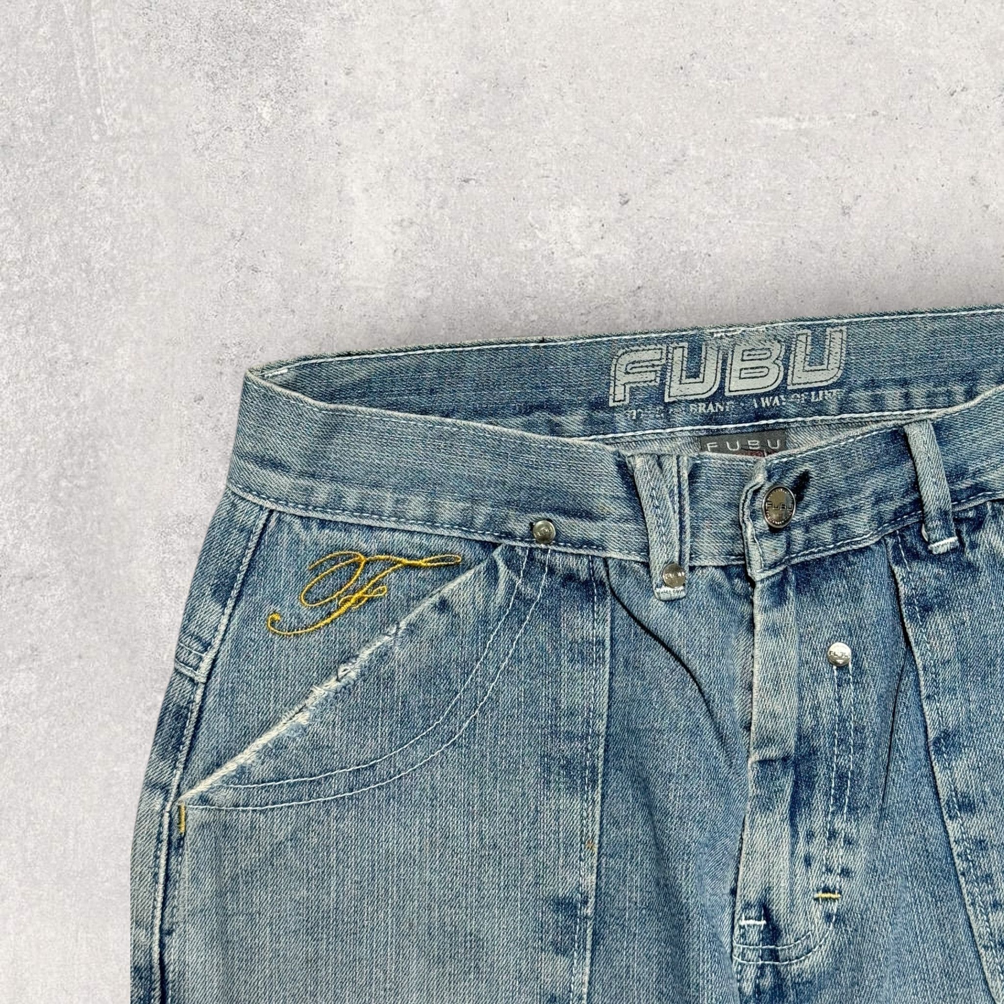 Fubu × Vintage Vintage FUBU The Collection Jeans Wide Leg Baggy Fit 30 Size US 30 / EU 46 - 5 Thumbnail