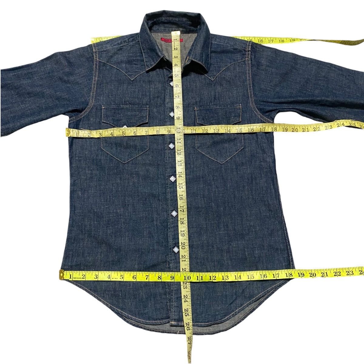 45rpm Made in Indigo Western Denim Shirt Size US XS / EU 42 / 0 - 11 Thumbnail