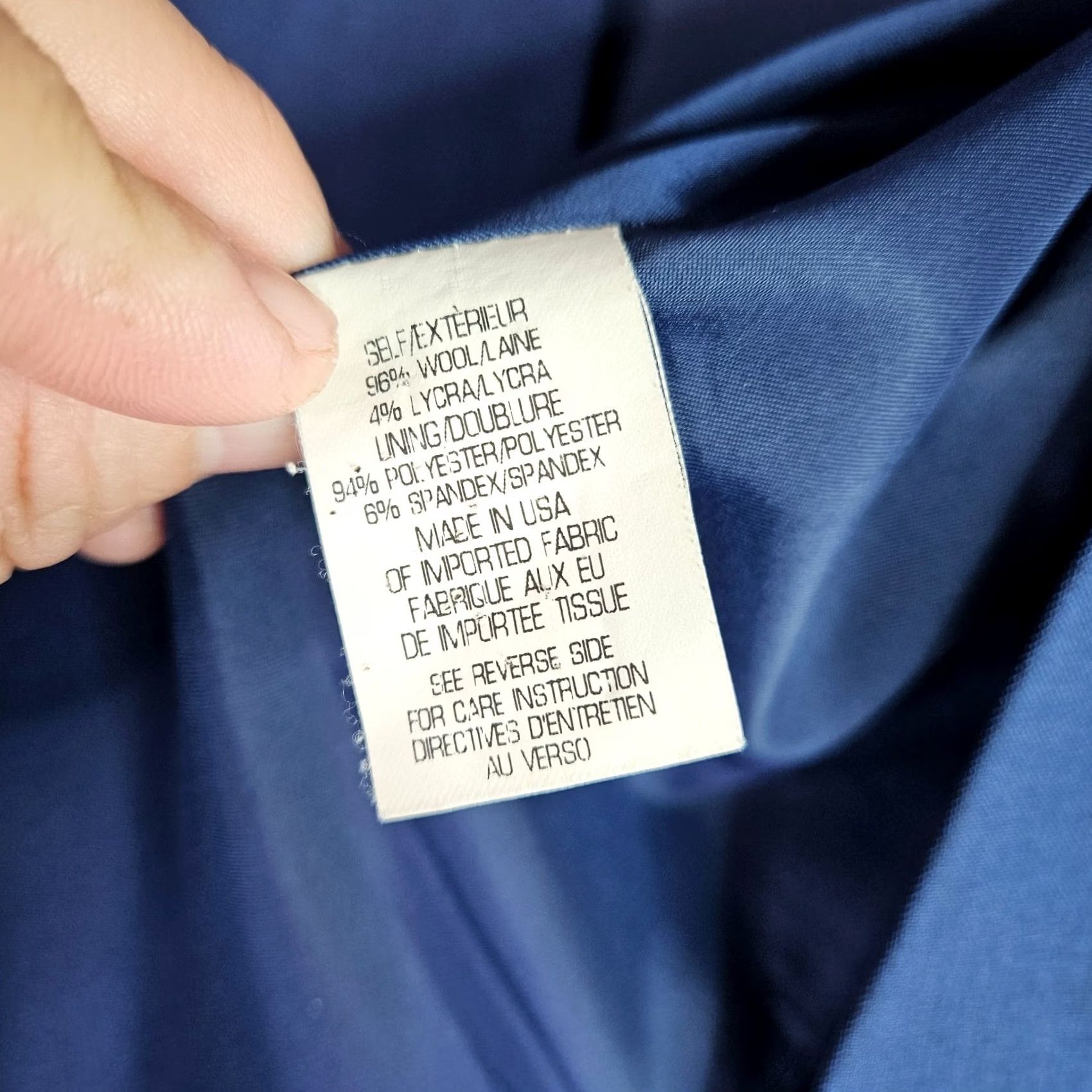 Theory Theory Women Blazer Jacket Size 12 Blue Open Front Career - Teal Blue, Long Sleeve, Solid, Regular Fit, Wool/Lycra, Dry Clean Only, - Womens, Jacket Size XL / US 12-14 / IT 48-50 - 7 Thumbnail