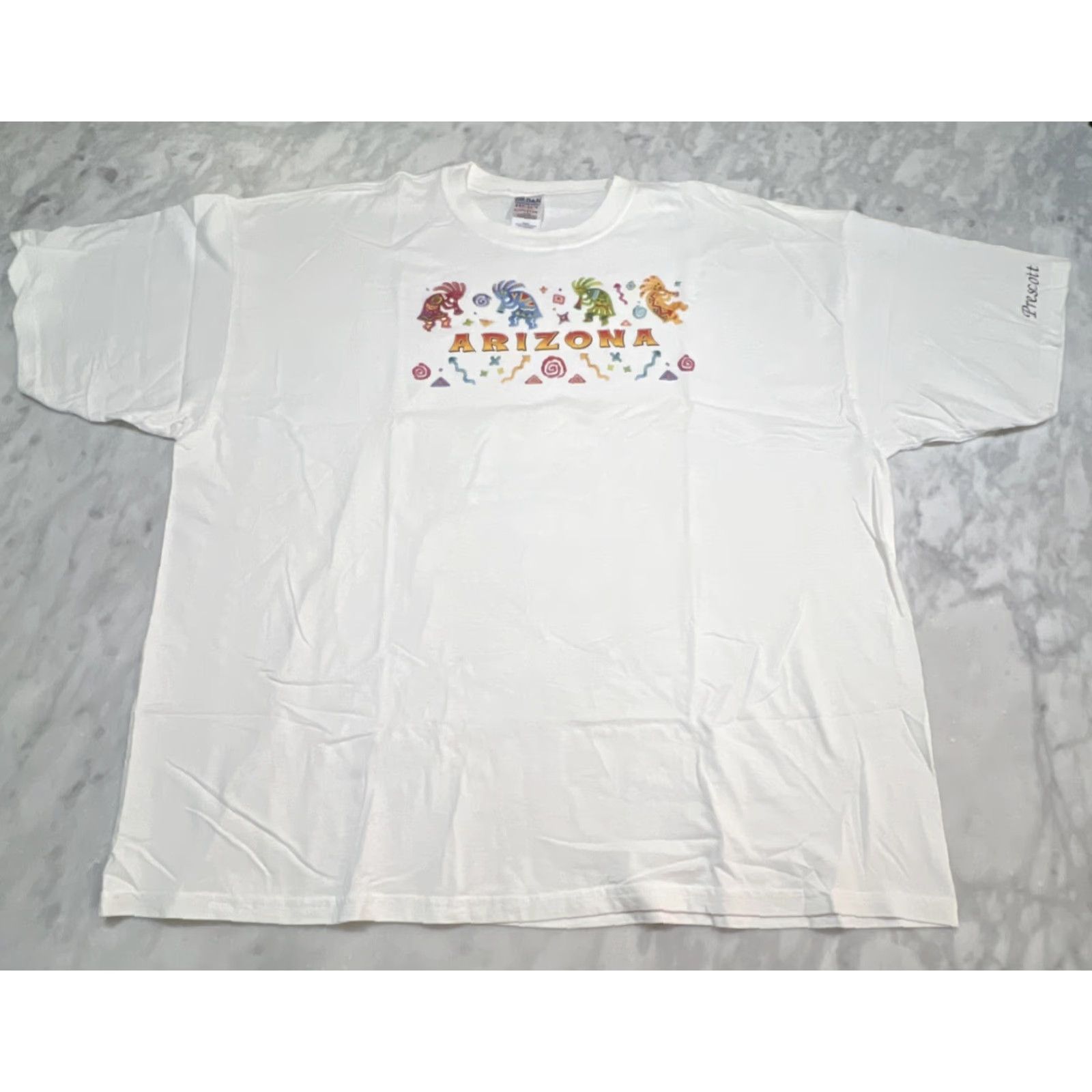 Gildan Prescott Arizona T Shirt Men 3XL Kokopelli Colorful Tourist Souvenir Cotton Size US XXL / EU 58 / 5 - 2 Thumbnail