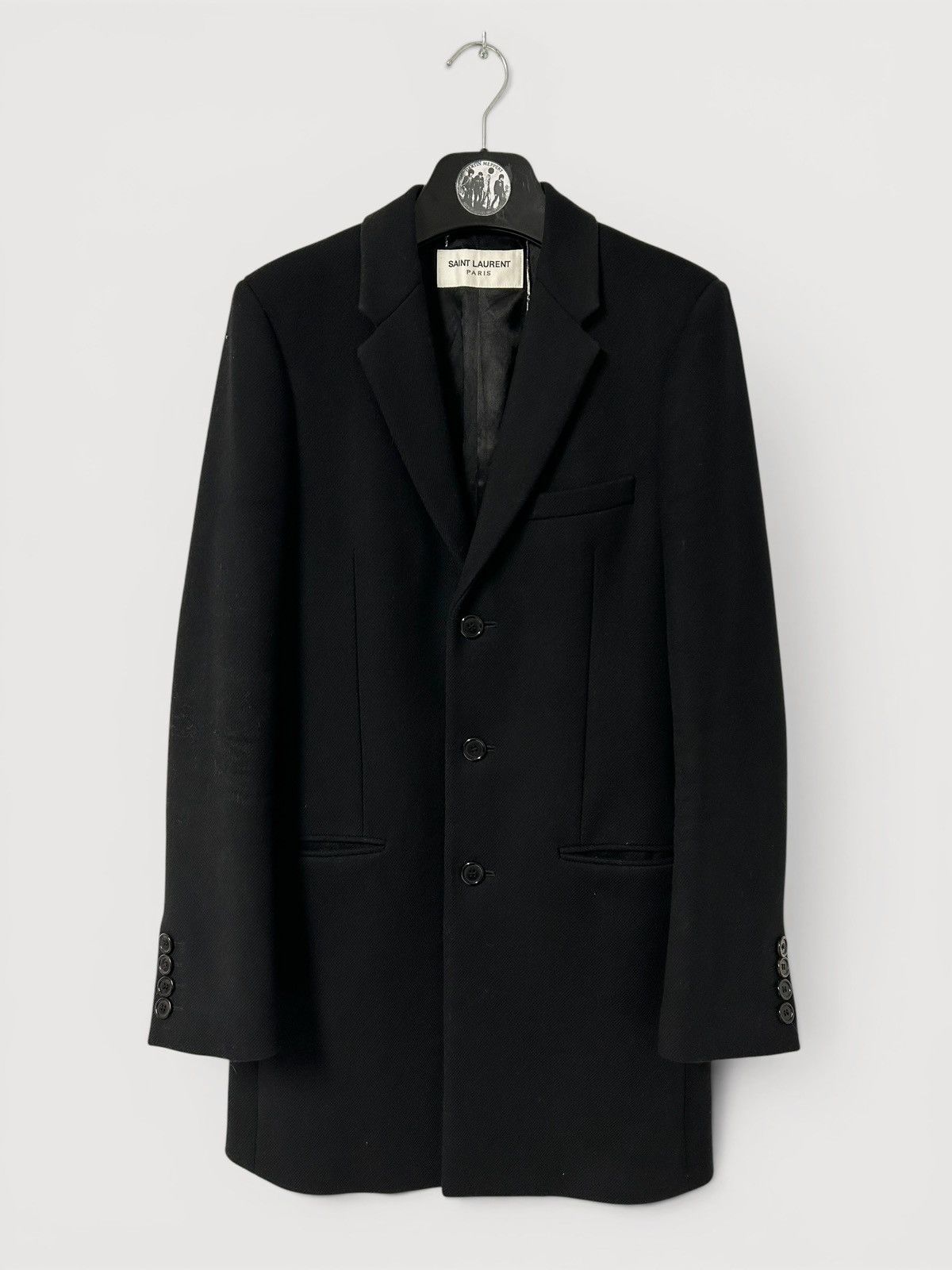 Saint Laurent Paris FW2019 Tailored Wool Coat Size US S / EU 44-46 / 1 - 1 Thumbnail
