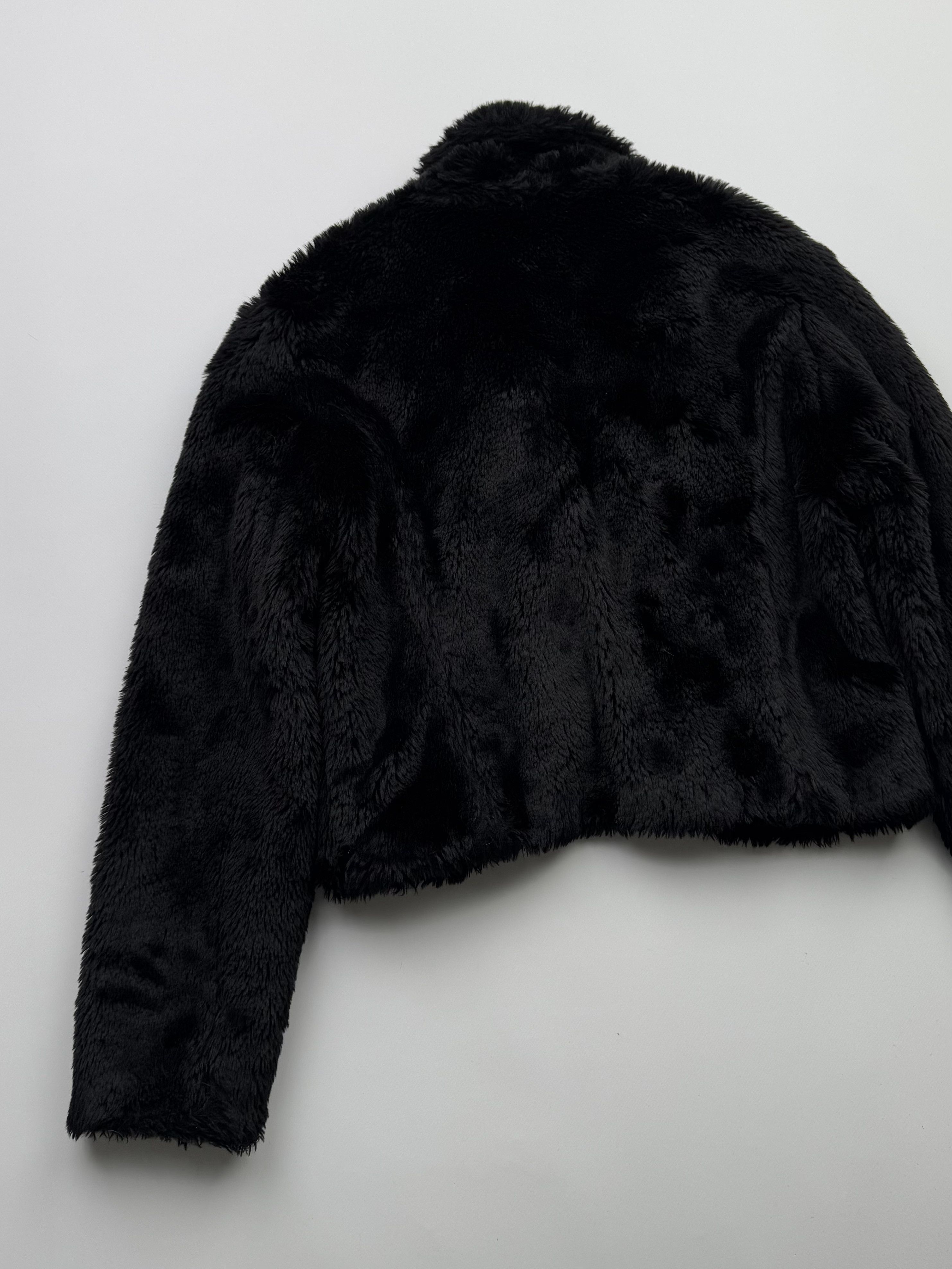 Japanese Brand Vintage Cropped Faux Fur Jacket B393(V453)E2 Size M / US 6-8 / IT 42-44 - 7 Thumbnail
