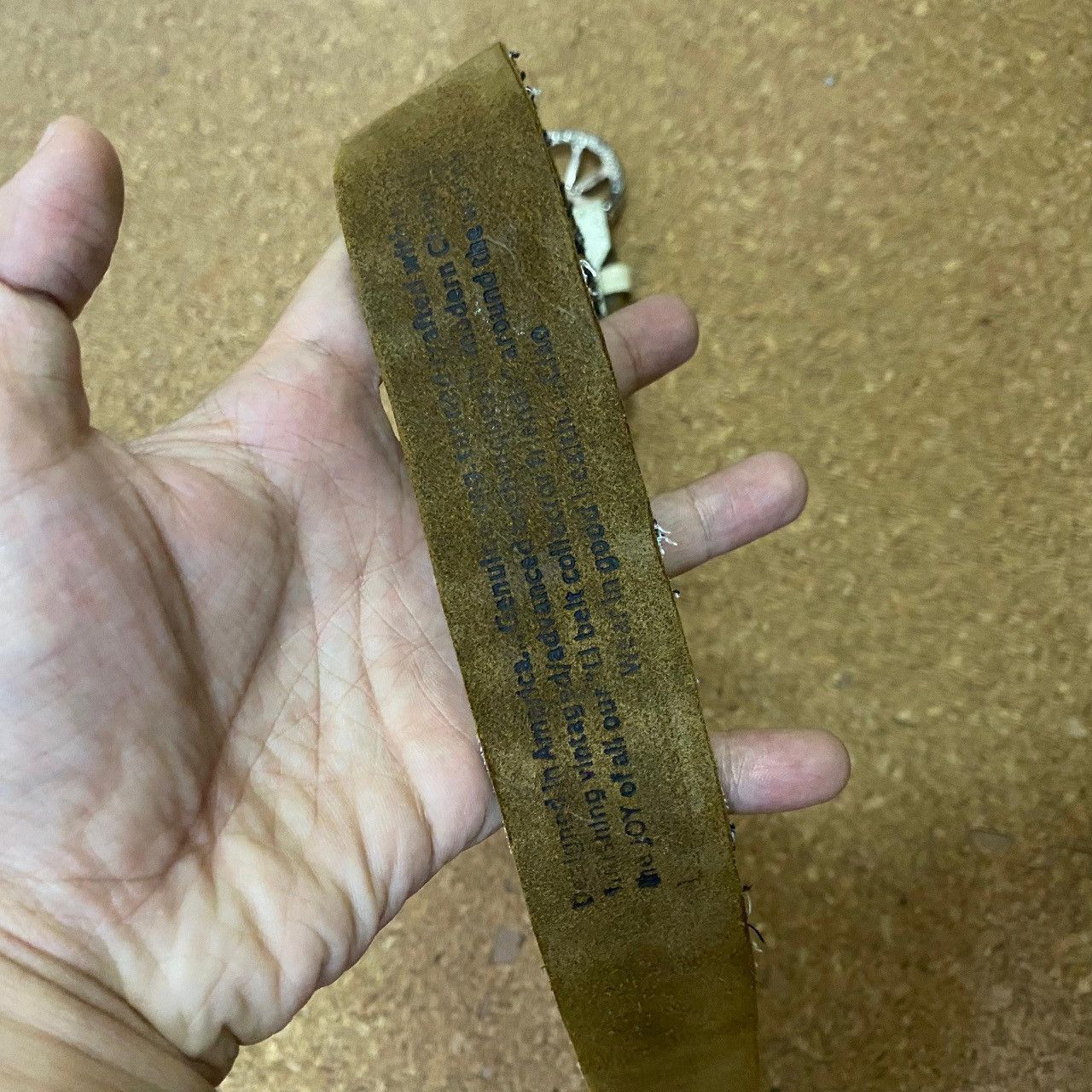 Genuine Leather Leather Island by Bill Lavin – Vintage Peace Belt – 40” Size ONE SIZE - 5 Thumbnail