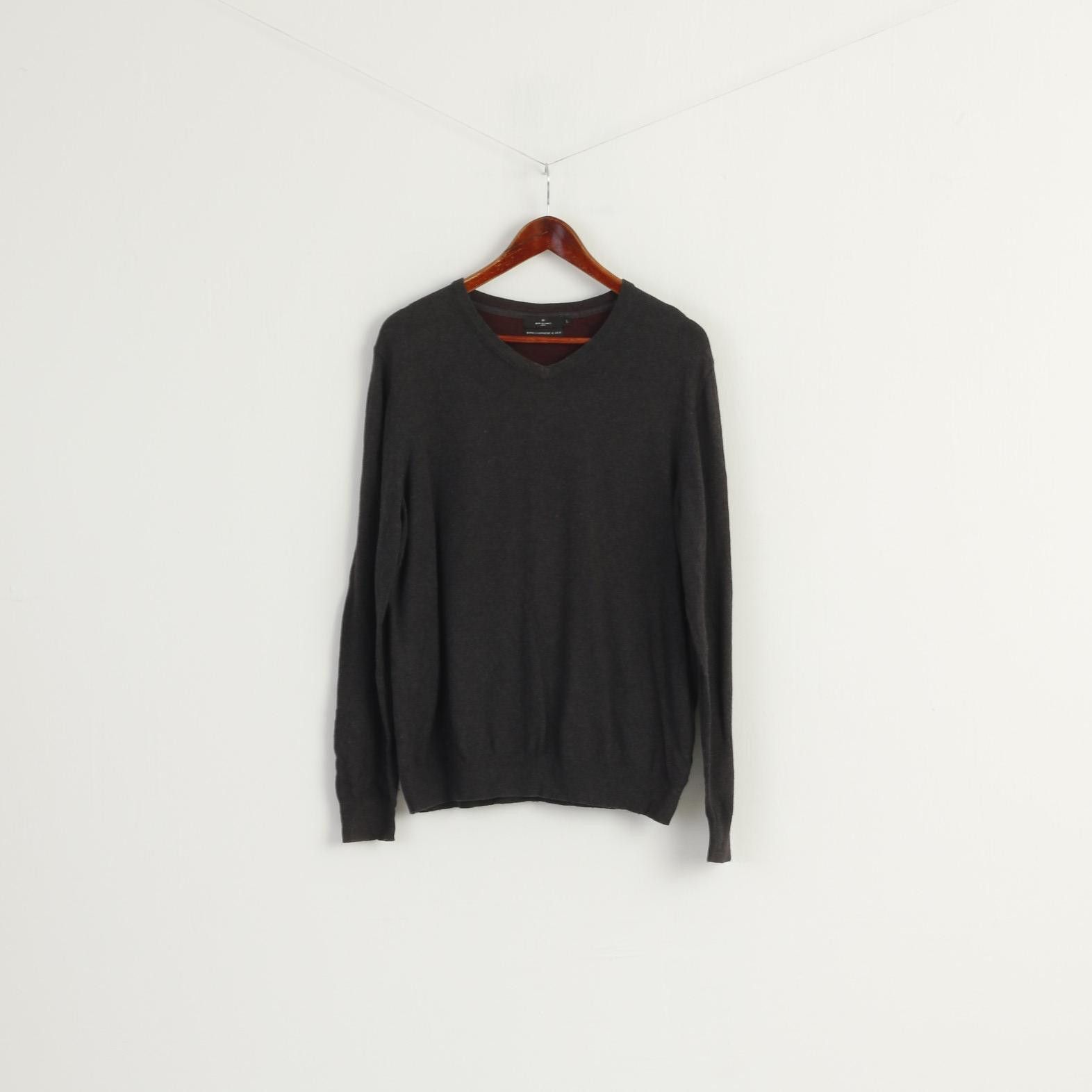 Jeff Banks Jeff Banks Men L (M) Jumper Gray Cotton 9625 Size US L / EU 52-54 / 3 - 2 Thumbnail