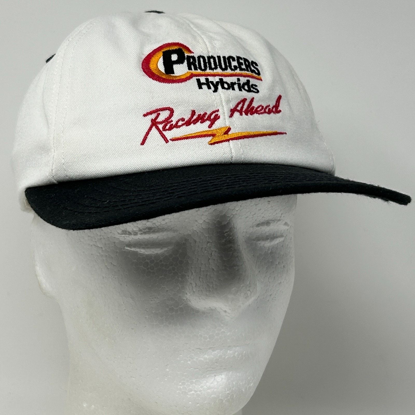 Vintage Vintage 90s Producers Hybrids Hat Baseball Cap Seeds White Size ONE SIZE - 11 Thumbnail