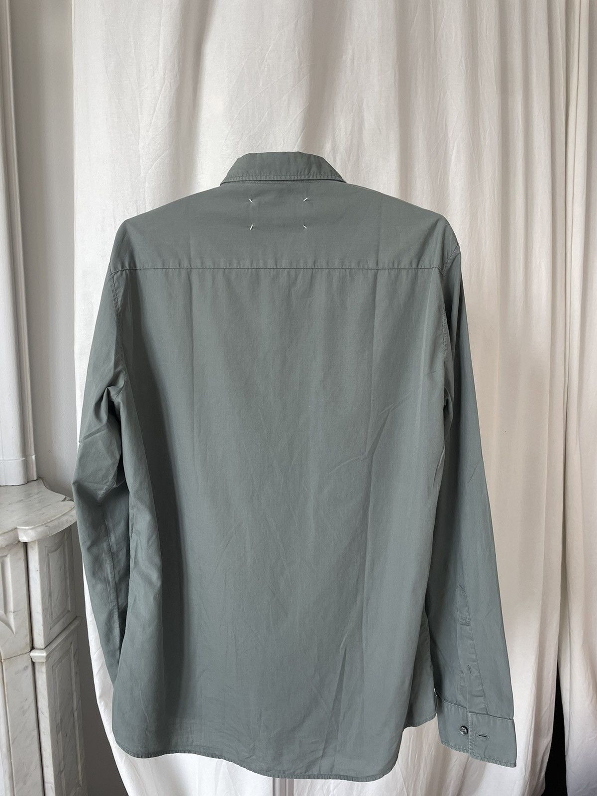 Maison Margiela Martin Margiela Vintage Bottle Green Cotton Shirt 50 size Size US M / EU 48-50 / 2 - 2 Thumbnail