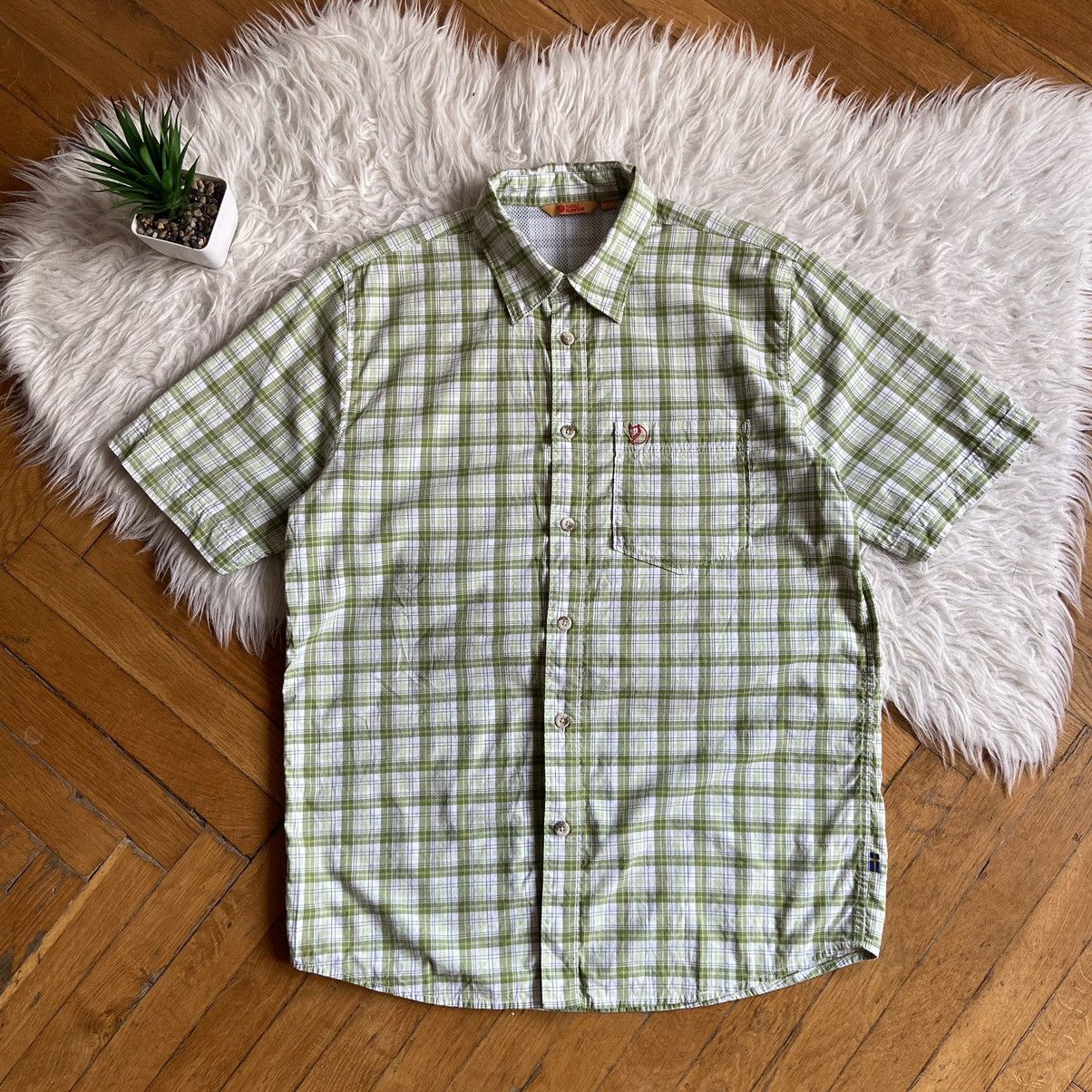Fjallraven × Vintage 📌 Vintage Fjallraven Outdoor Plaid Pocket Shirt Size US L / EU 52-54 / 3 - 1 Thumbnail