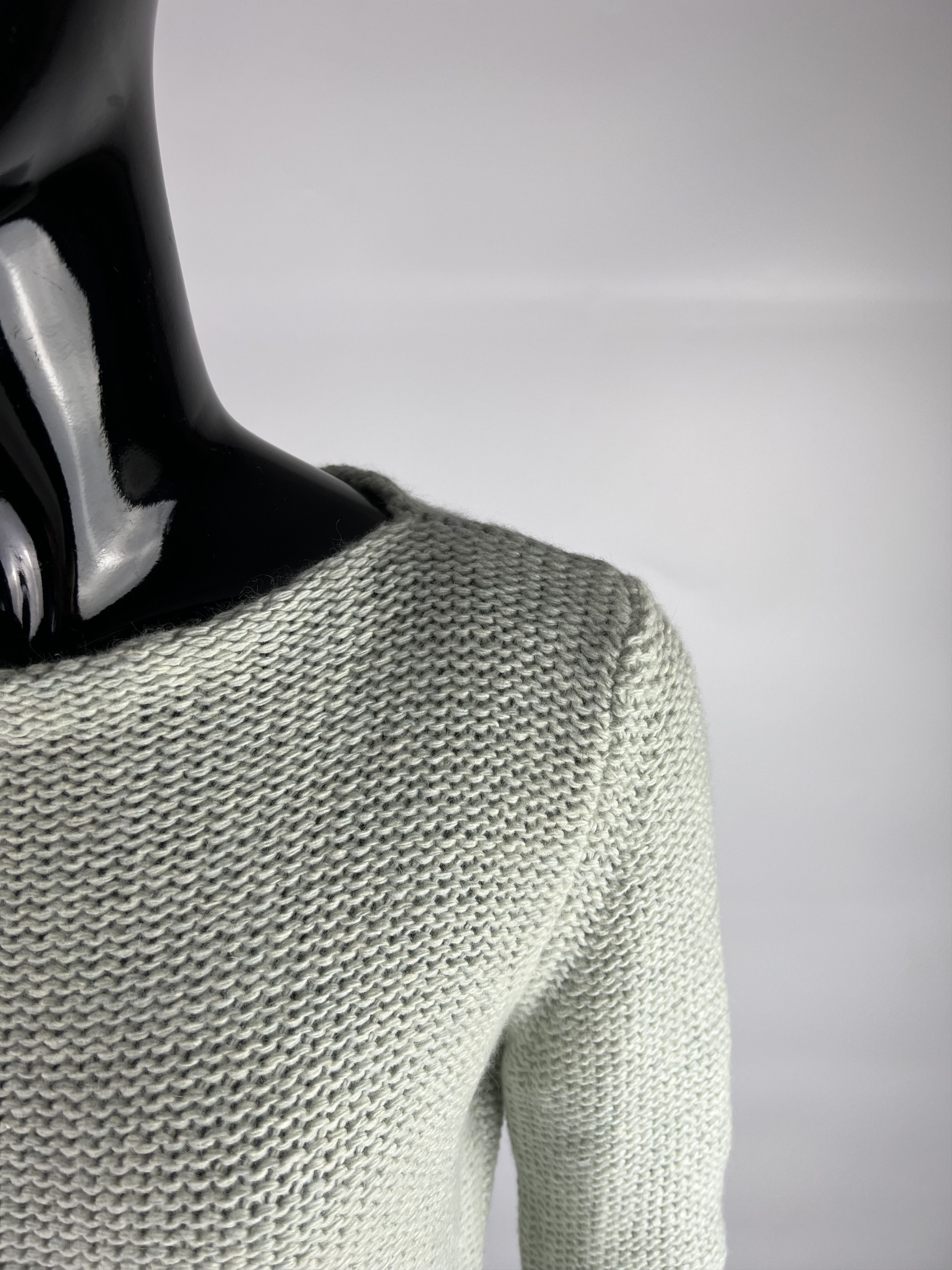 Les Copains × Vintage Les Copains Jeans Vtg Cropped Wool Angora Knit Sweater IT42 Size M / US 6-8 / IT 42-44 - 6 Thumbnail
