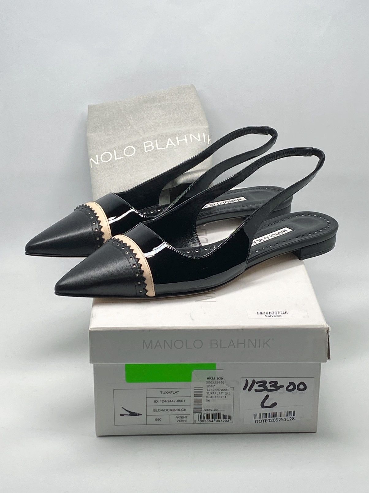 Manolo Blahnik Manolo Blahnik Leather Slingback Flats size 36 Size US 6 / IT 36 - 9 Thumbnail