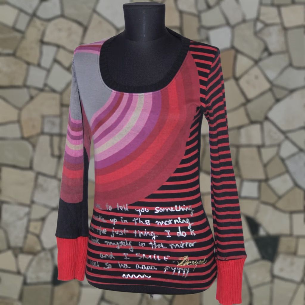 Desigual Desigual Tunic Shirt Multicoloured Cotton Viscose Size M Womens Long Sleeves Tunic Jumper Size M / US 6-8 / IT 42-44 - 1 Thumbnail