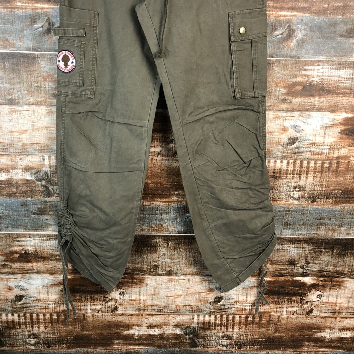 Japanese Brand Drug Store Green Cargo Multipocket Pants #A2418 Size US 27 - 6 Thumbnail