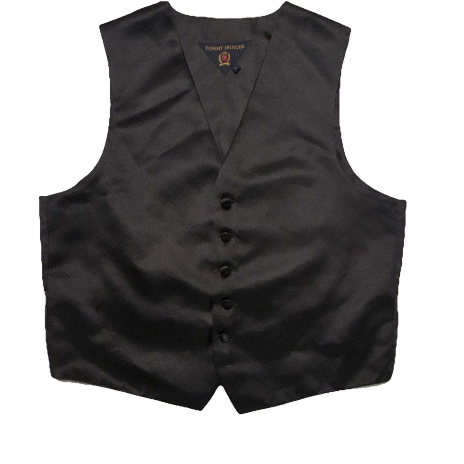 Other Tommy Hilfiger Men's Black Formal Vest Size L Regular Size 42R - 1 Thumbnail