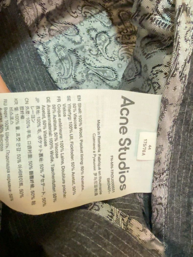 Acne Studios Acne Studios size:44 Black thin women's dress pants Size 31" - 4 Thumbnail