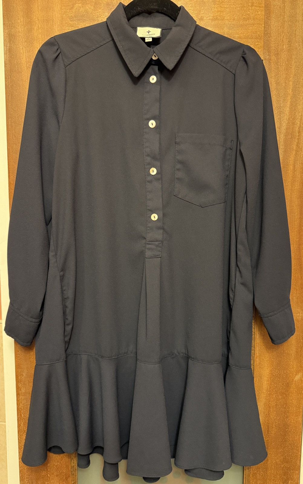 Other Tuckernuck Black Callahan Long Sleeve Crepe Shirt Dress Size S / US 4 / IT 40 - 1 Thumbnail