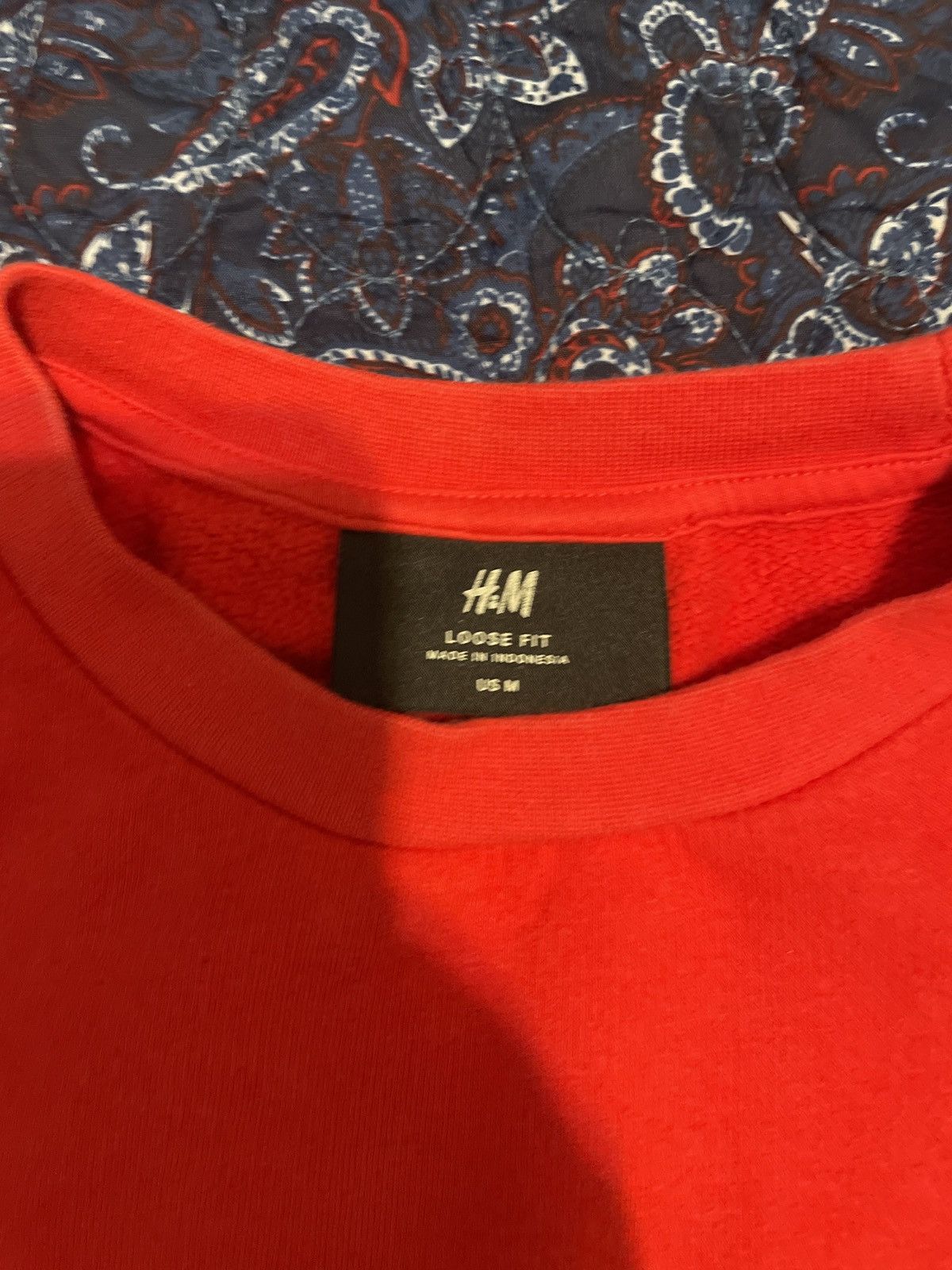 H&M H&M Red Loose Fit Pullover Size US M / EU 48-50 / 2 - 2 Thumbnail
