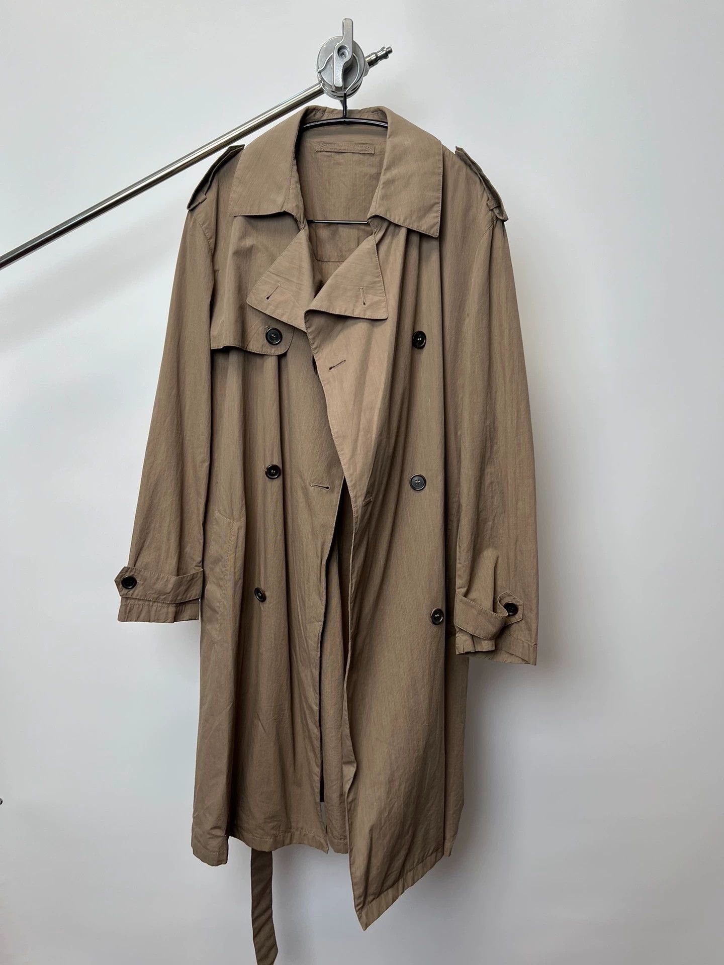 Prada Prada Vintage Double-Breasted Red Label Drape Coat Size US L / EU 52-54 / 3 - 6 Thumbnail