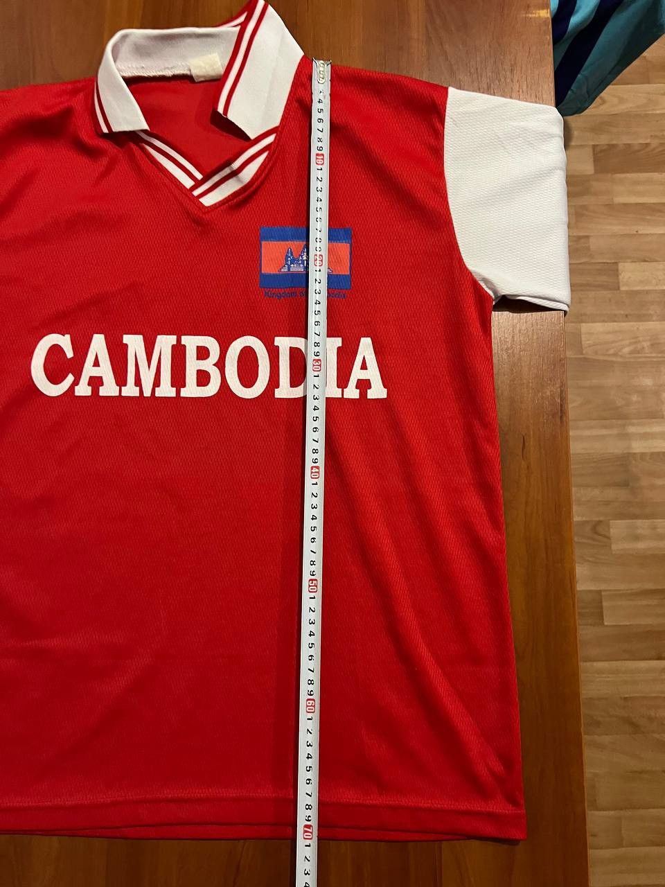 Vintage 1990 RARE CAMBODIA NATIONAL TEAM SOCCER JERSEY SHIRT sz 44 Size US M / EU 48-50 / 2 - 13 Thumbnail