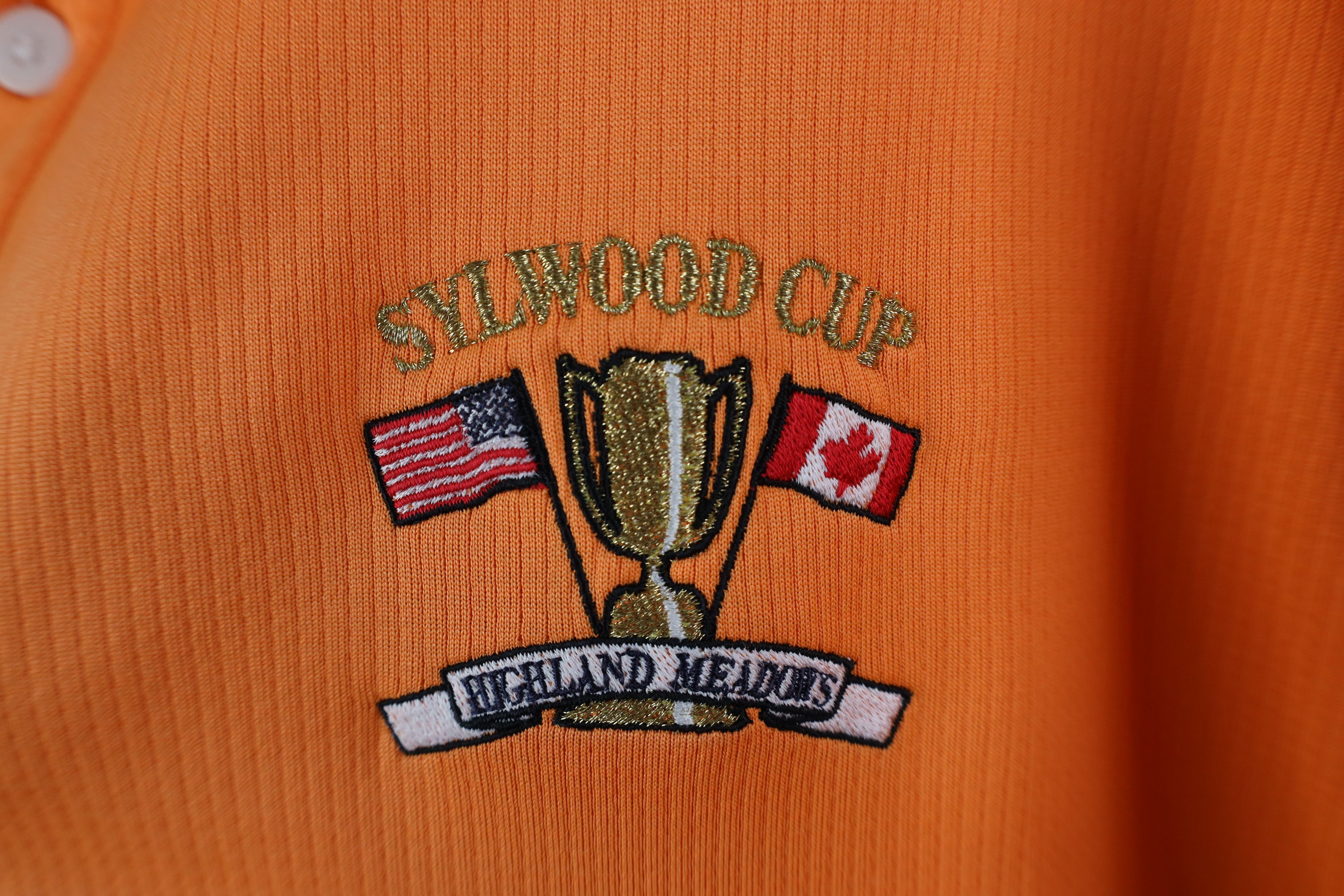 Nike Vintage Nike Golf Highland Knit Golf Polo Shirt Orange Size US L / EU 52-54 / 3 - 6 Thumbnail