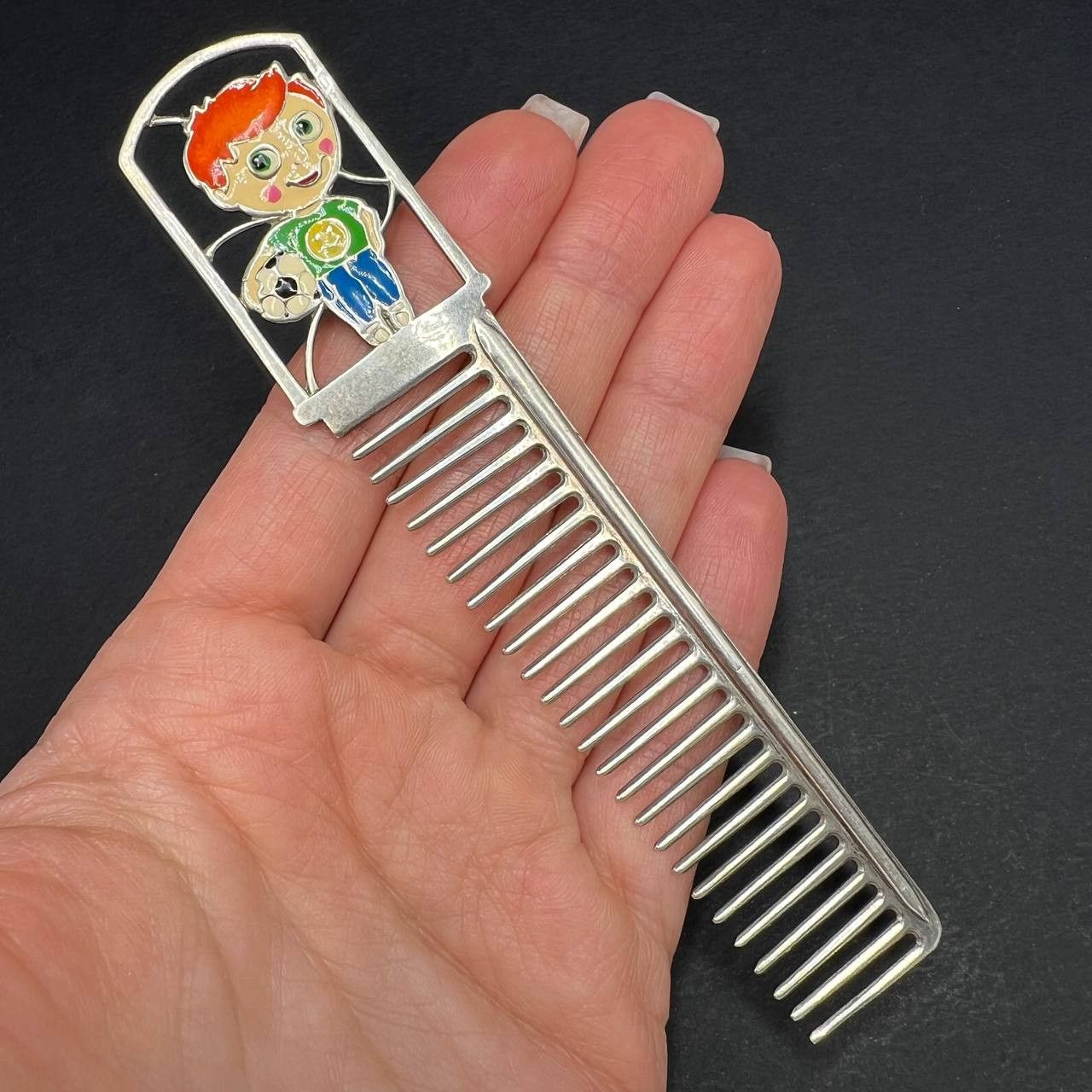 Vintage Vintage 925 Silver Children’s Comb Ukraine 20g Collectible Size ONE SIZE - 1 Thumbnail