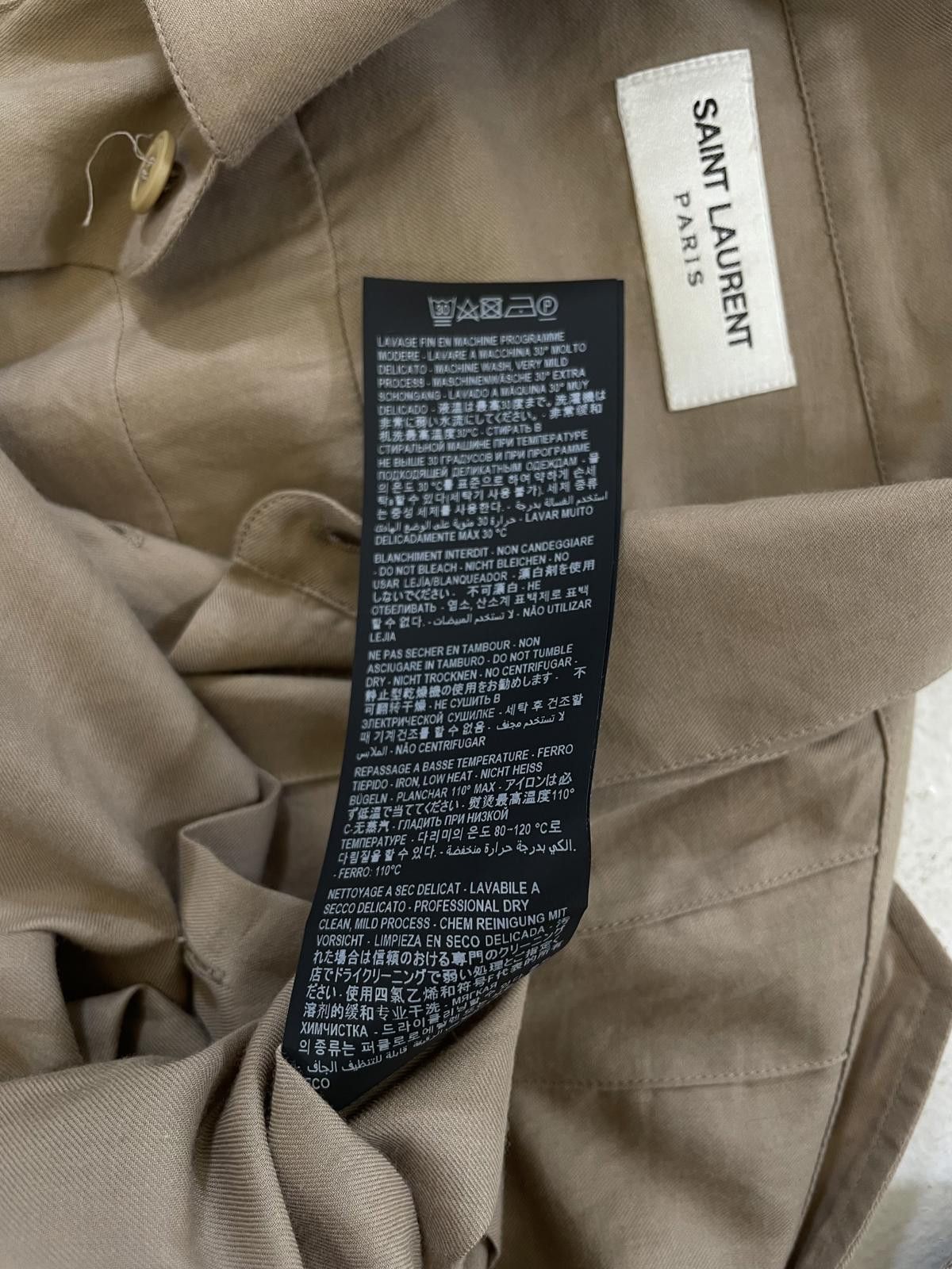 Saint Laurent Paris Saint Laurent tan button up Size US S / EU 44-46 / 1 - 4 Thumbnail