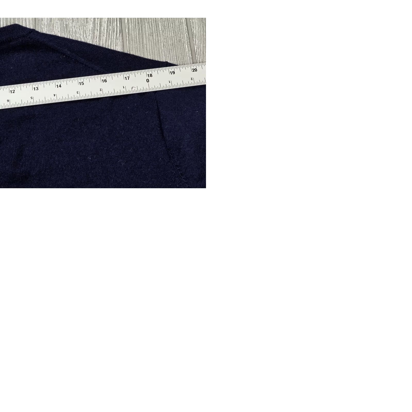 Peter Millar Peter Millar Crown Soft V-Neck Sweater Long Sleeve Mens XL Blue Merino Wool Size US XL / EU 56 / 4 - 9 Thumbnail