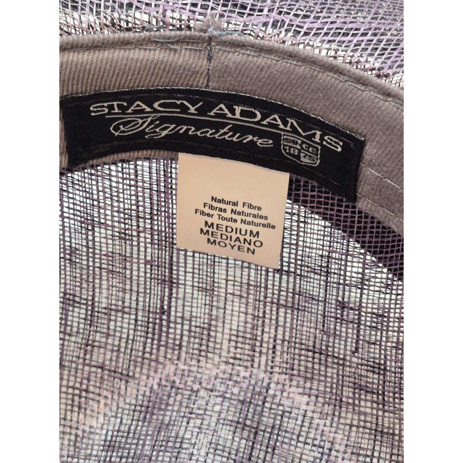 Stacy Adams Stacy Adams Fedora Hat Mens M Black Straw Lined Signature Casual Summer Size ONE SIZE - 6 Thumbnail