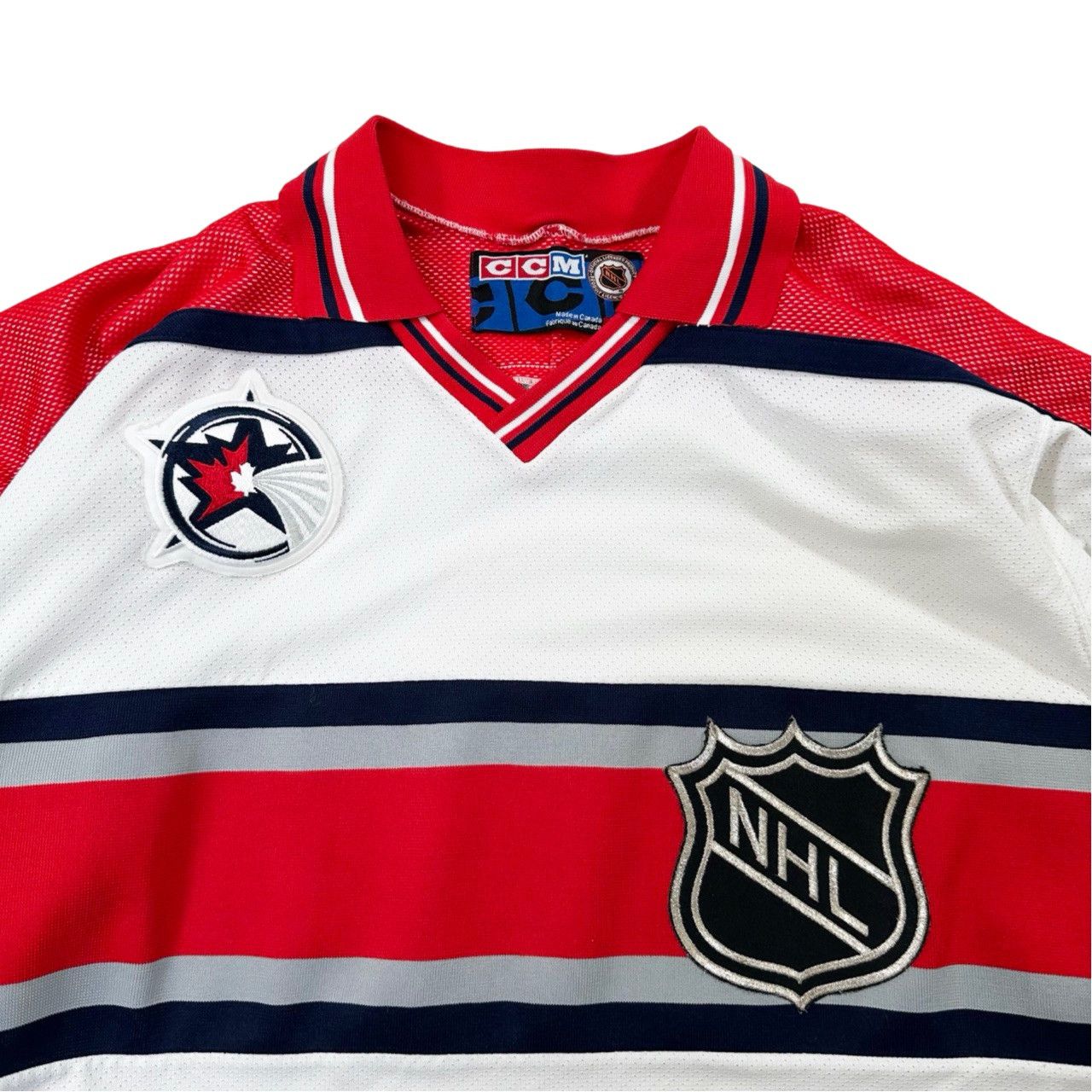 Vintage Vintage 90s Rare NHL All Star Collared Hockey Jersey Size US XL / EU 56 / 4 - 2 Thumbnail