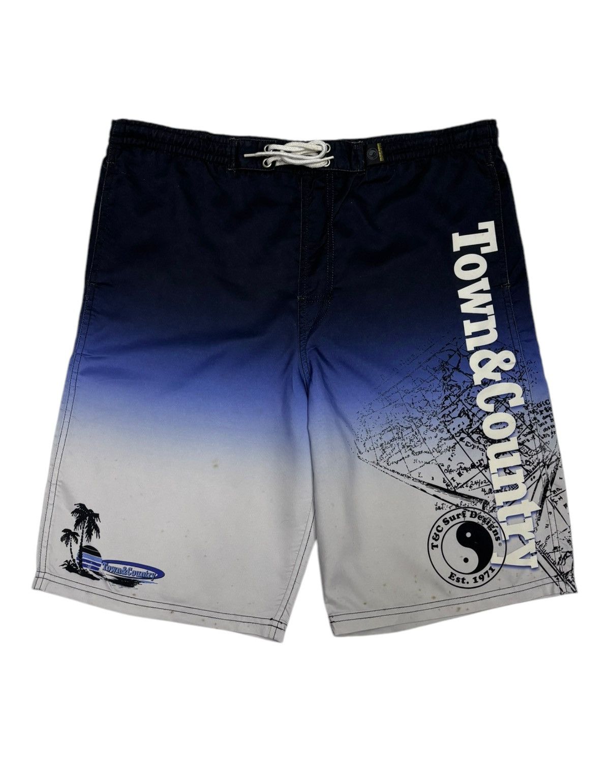 Japanese Brand Vintage T&C Surf Designs Two Tone Beach Pants TOWN & COUNTRY Size US 38 / EU 54 - 1 Thumbnail