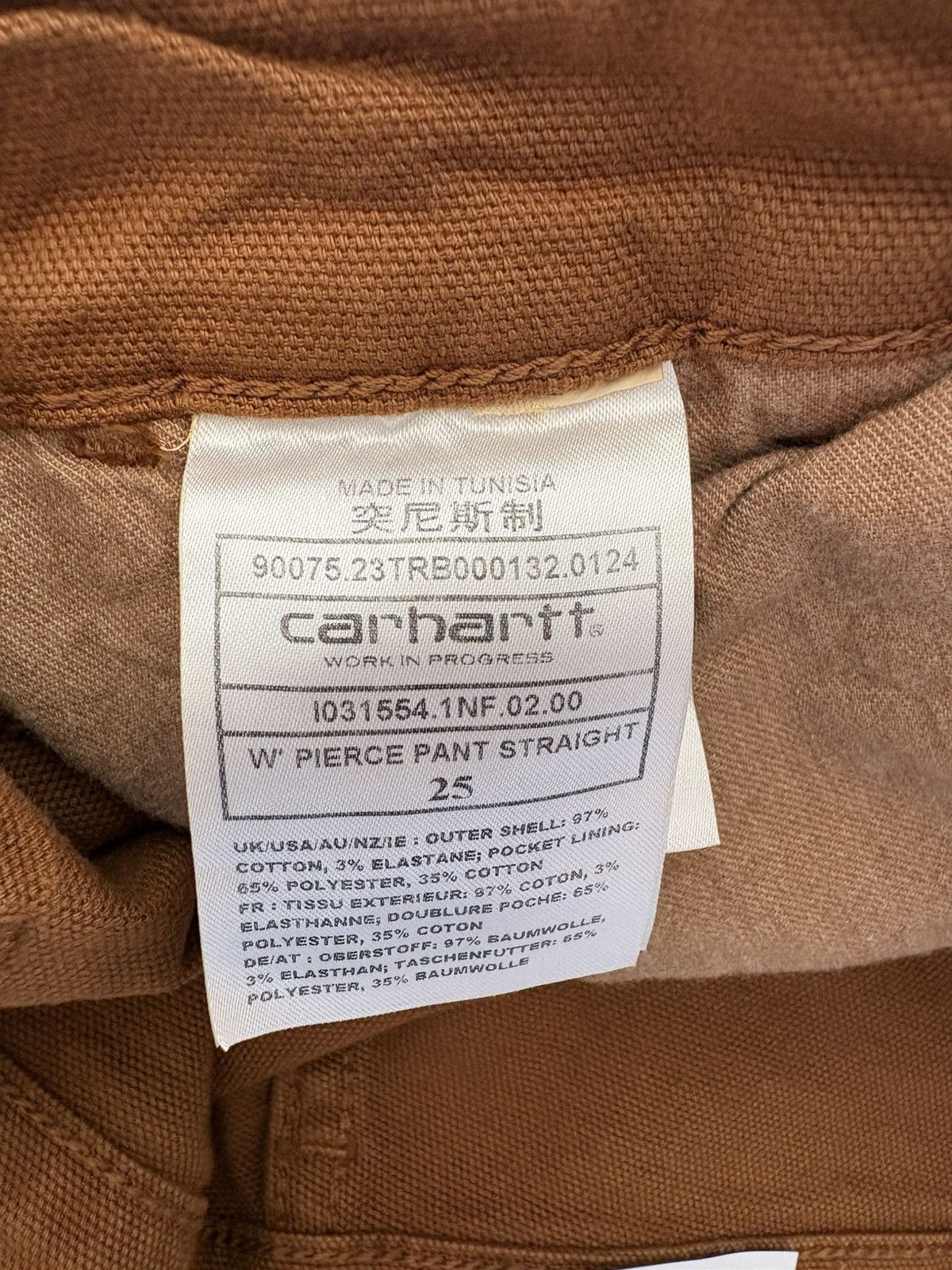 Carhartt Wip Carhartt WIP W’ Pierce Pant Straight – Deep H Brown Rinsed Size 25" / US 0 / IT 36 - 5 Thumbnail