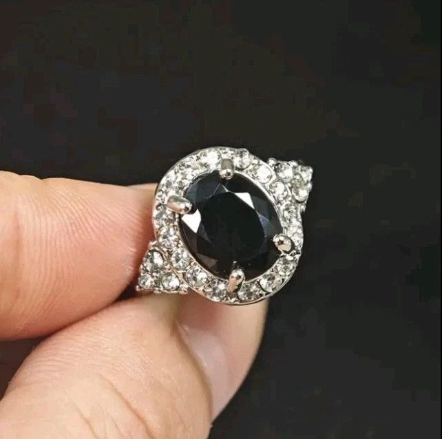 Other Fashion Jewelry Ladies Sapphire Crystal Ring Size 6 Size ONE SIZE - 1 Thumbnail