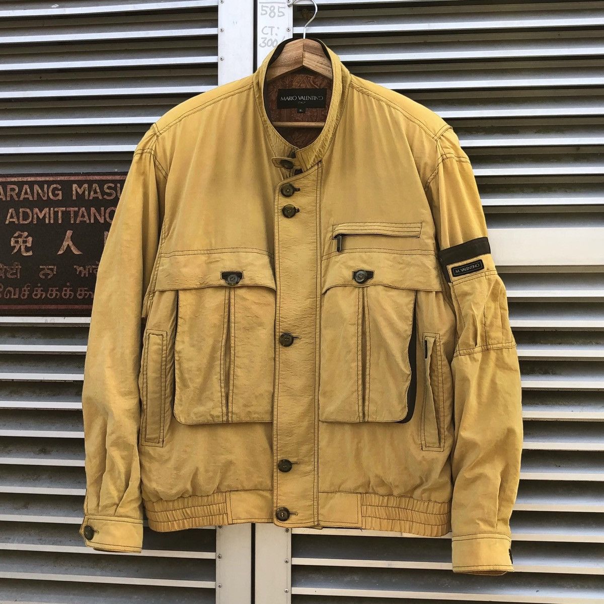 Mario Valentino Vintage Mario Valentino Italy Sun Faded Bomber Jacket Size US L / EU 52-54 / 3 - 2 Thumbnail