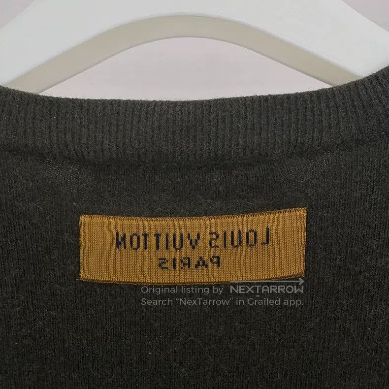 Louis Vuitton Louis Vuitton Embossed logo deep khaki sweater Size US XXL / EU 58 / 5 - 5 Thumbnail