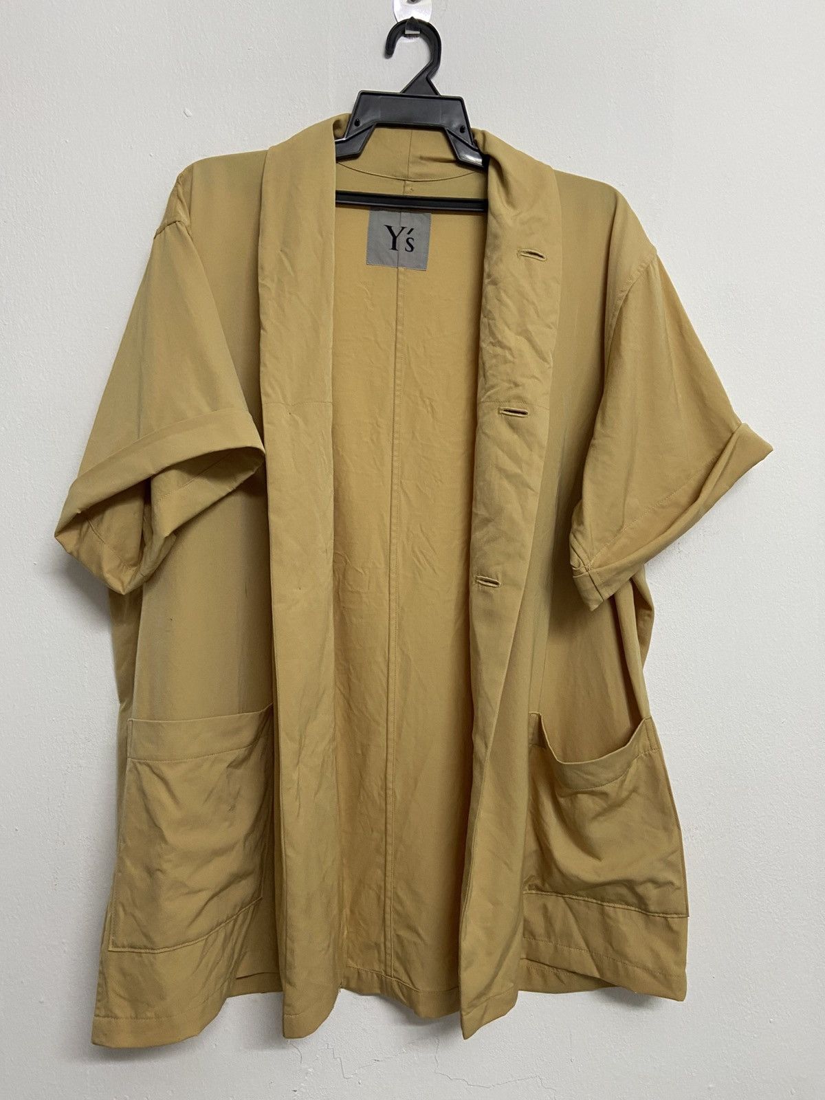 Yohji Yamamoto Y’s Laine Wool Long Oversize Shirt Size US L / EU 52-54 / 3 - 4 Thumbnail