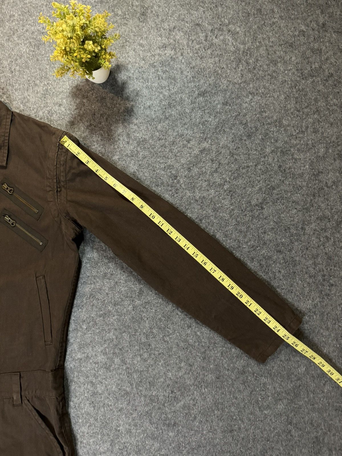 PPFM PPFM Checkered Brown Coverall Jacket Size US M / EU 48-50 / 2 - 15 Thumbnail