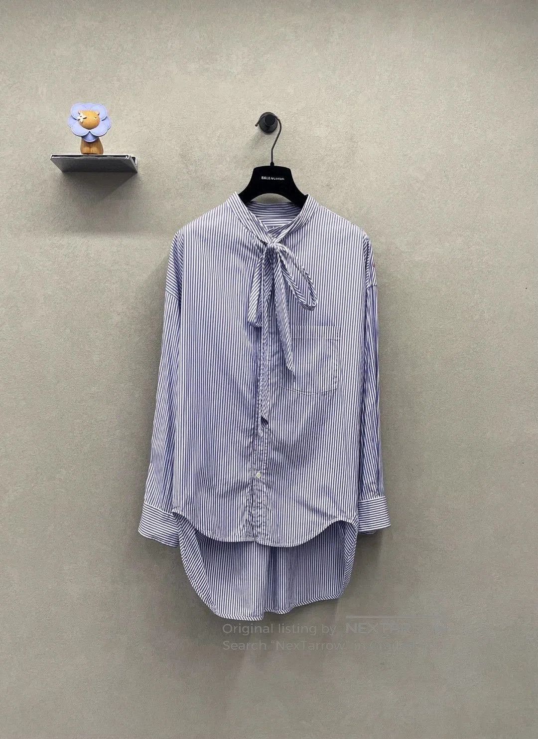 Balenciaga Balenciaga Blue Striped Shirt. Size US XS / EU 42 / 0 - 1 Thumbnail