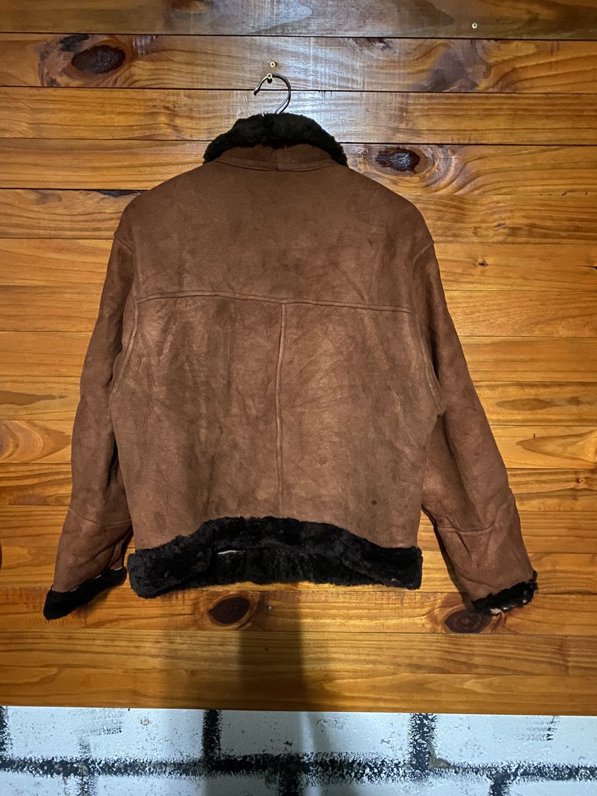 Vintage Vintage Italian Shearling Jacket by Teodem – Brown Suede Size US M / EU 48-50 / 2 - 8 Thumbnail