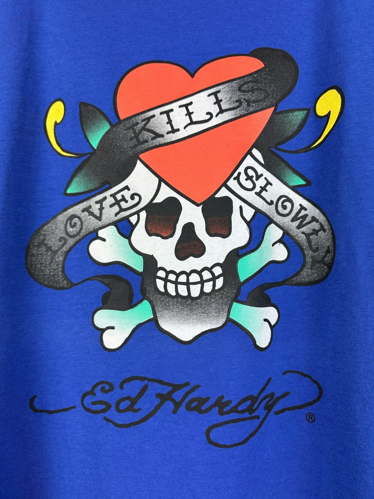 Ed Hardy Vintage Y2K Ed Hardy Skull Logo T-Shirt Size US XL / EU 56 / 4 - 5 Thumbnail