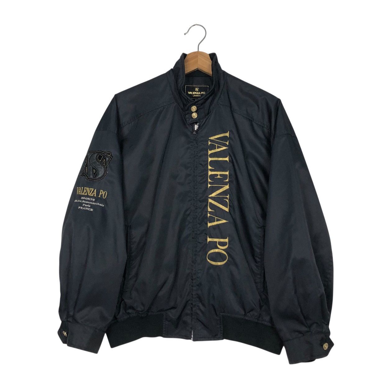 Japanese Brand Vintage Satin Bomber Jacket Valenzia Po Sports Issey Miyake Size US M / EU 48-50 / 2 - 12 Thumbnail