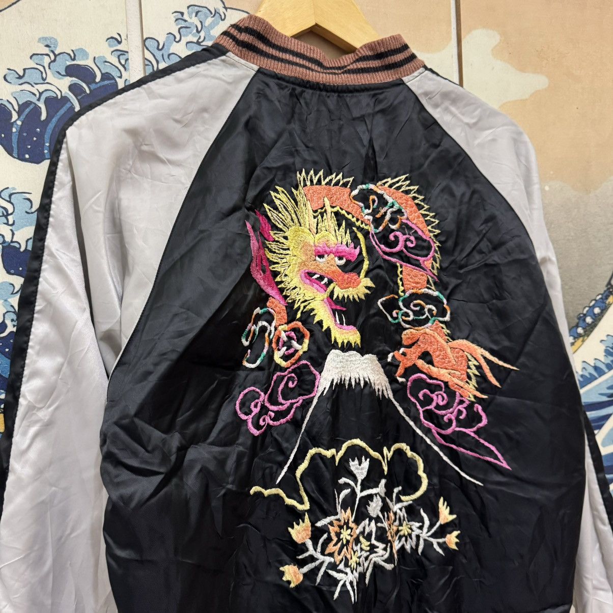 Japanese Brand Vintage 80s Sukajan Jacket CAB Clothing Korea Tour Para-Dice Size US S / EU 44-46 / 1 - 11 Thumbnail
