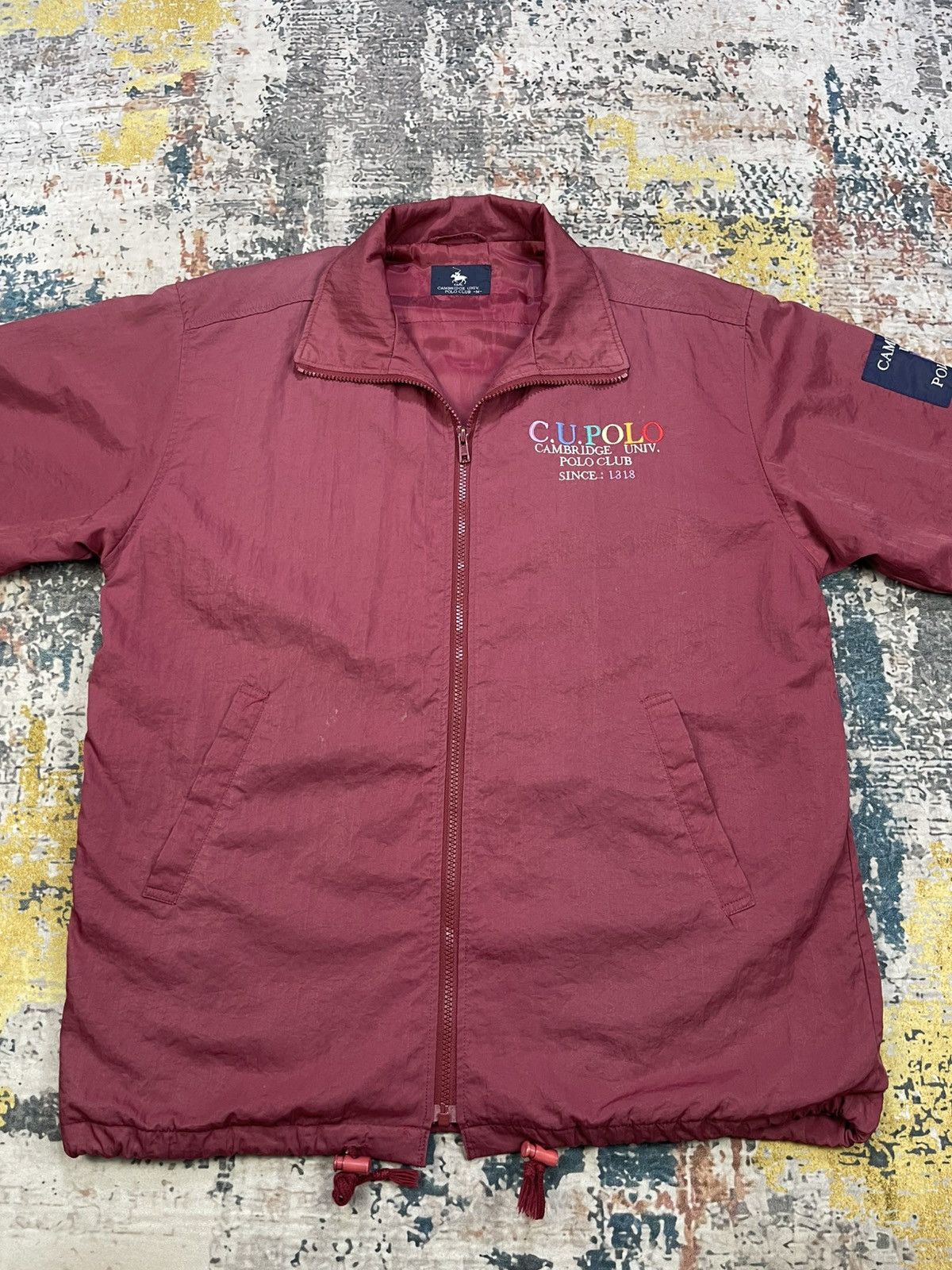 Polo Ralph Lauren Vtg Cambridge Univ. Polo Club Nylon Zipper Jacket Size US M / EU 48-50 / 2 - 6 Thumbnail