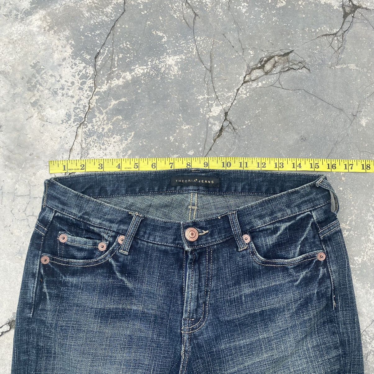 Japanese Brand 🔥THEORIA JEANS🔥 stretchable flare Size US 31 - 3 Thumbnail