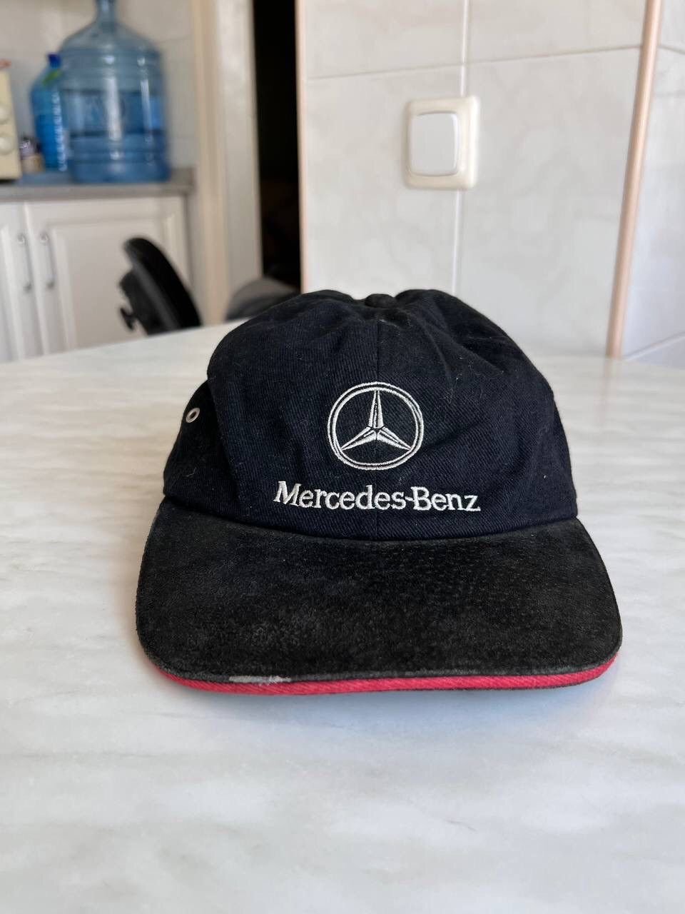 Mercedes-Benz × Vintage Vintage 90s Mercedes Benz Black Racing Logo Rare Archive Cap Size ONE SIZE - 1 Thumbnail