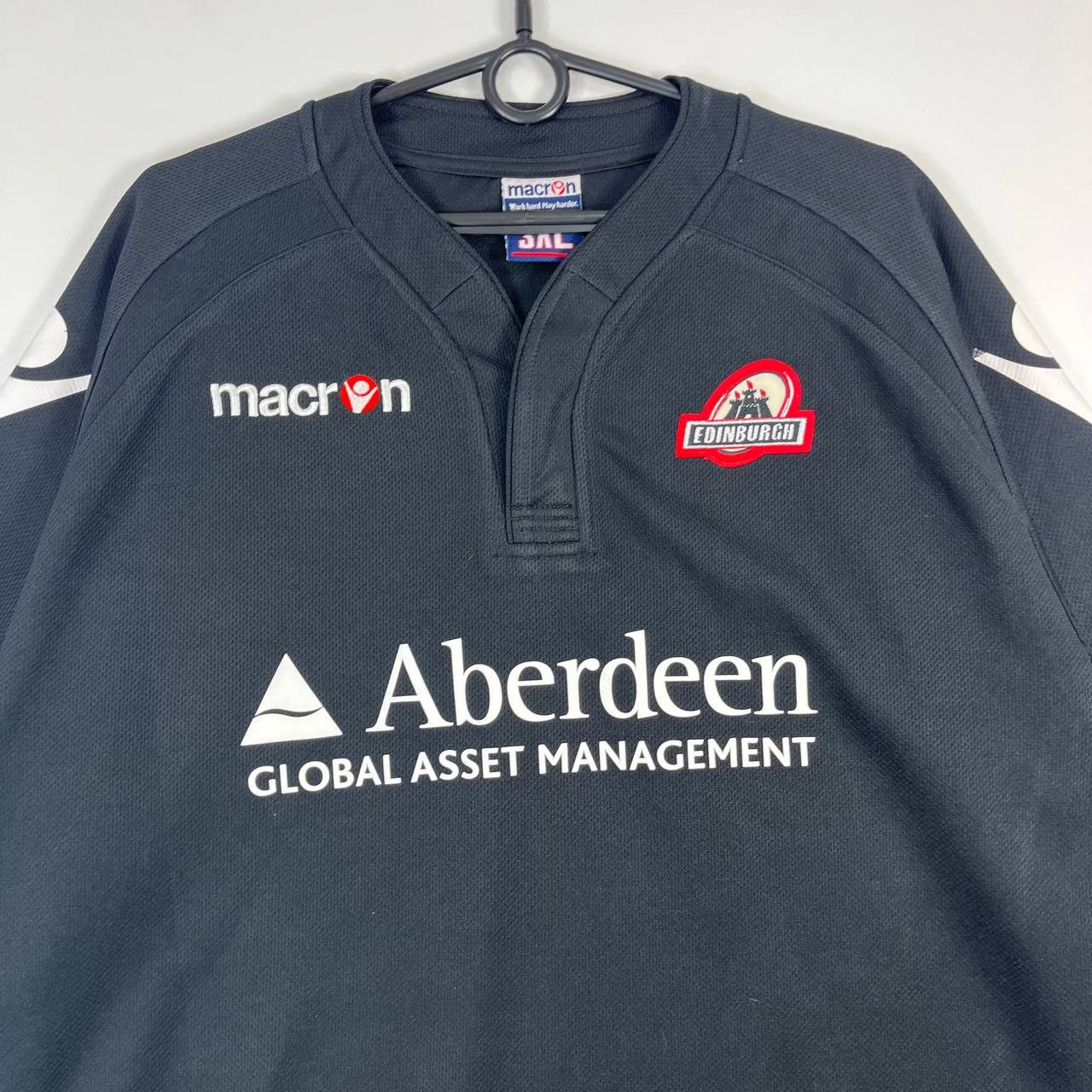 Other Edinburgh Rugby Shirt Macron Mens Aberdeen Sponsor Size 3XL Size US XXL / EU 58 / 5 - 2 Thumbnail