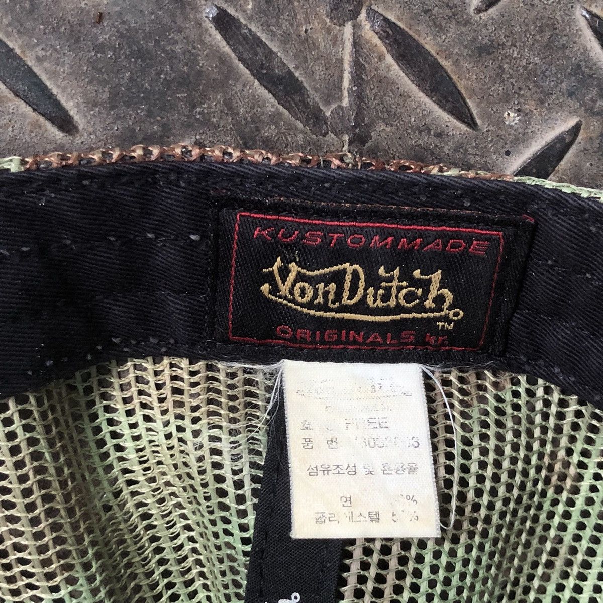 Vintage 🚫 SOLD 🚫 Vintage Vondutch Skeleton Camouflage Trucker Hat Size ONE SIZE - 10 Thumbnail