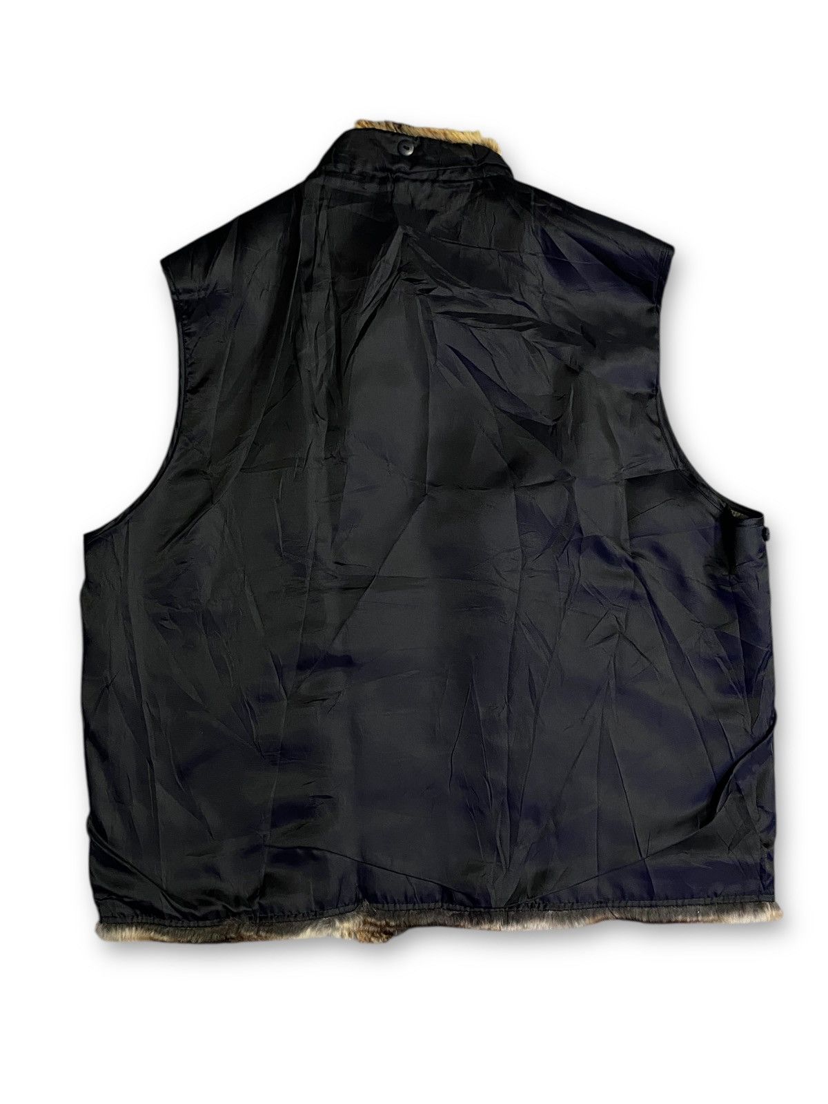 Japanese Brand Reversible Harris Tone Faux Fur Vest Vintage Y2K Luxury Size US L / EU 52-54 / 3 - 6 Thumbnail